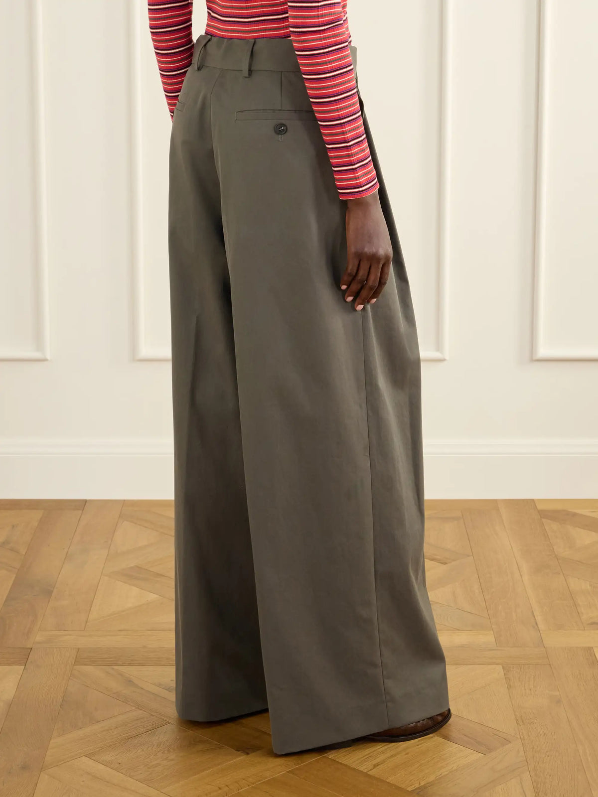 Dries Van Noten Cotton-twill Wide-leg Pants