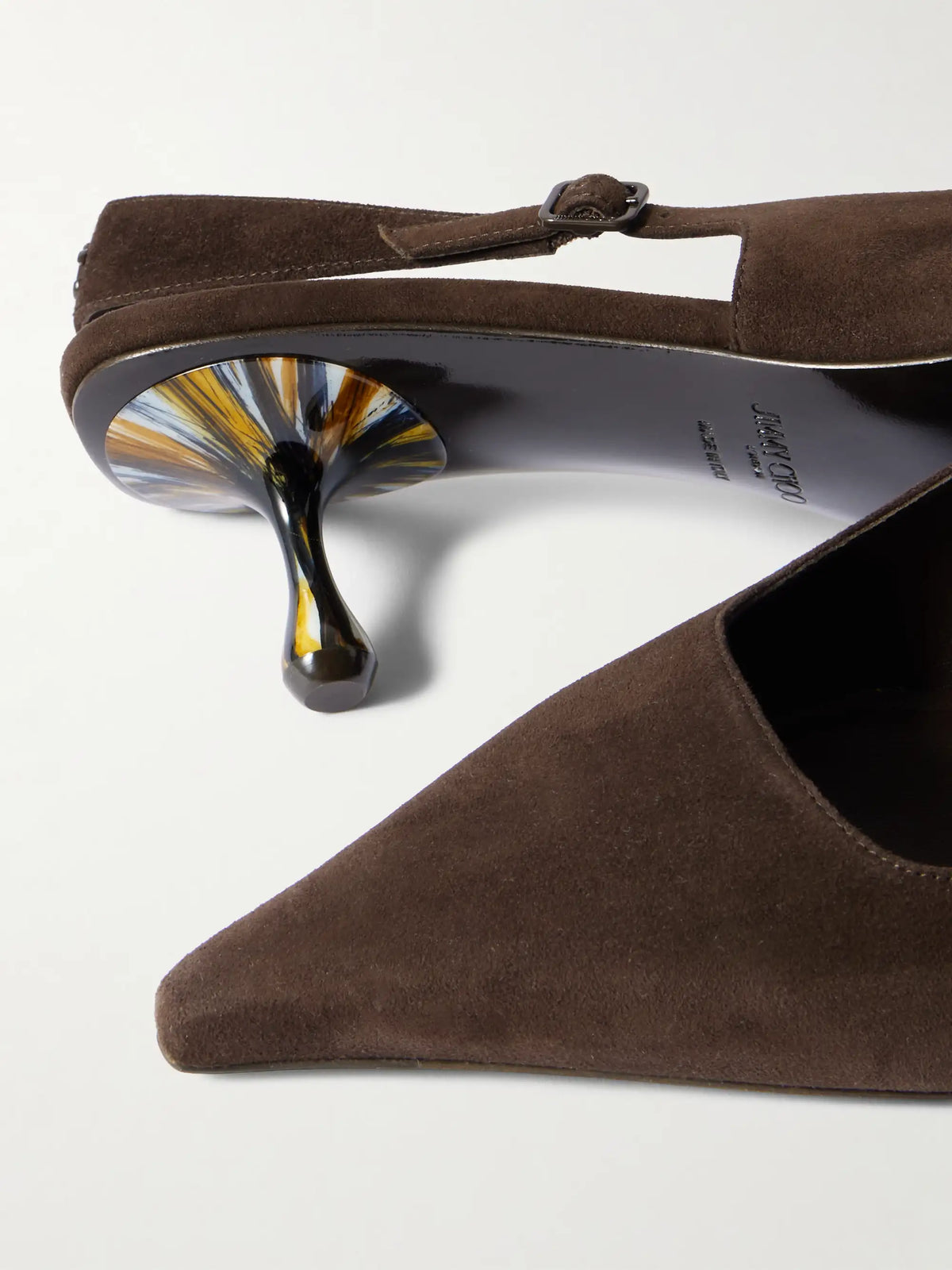 Amel 50 Suede Slingback Pumps