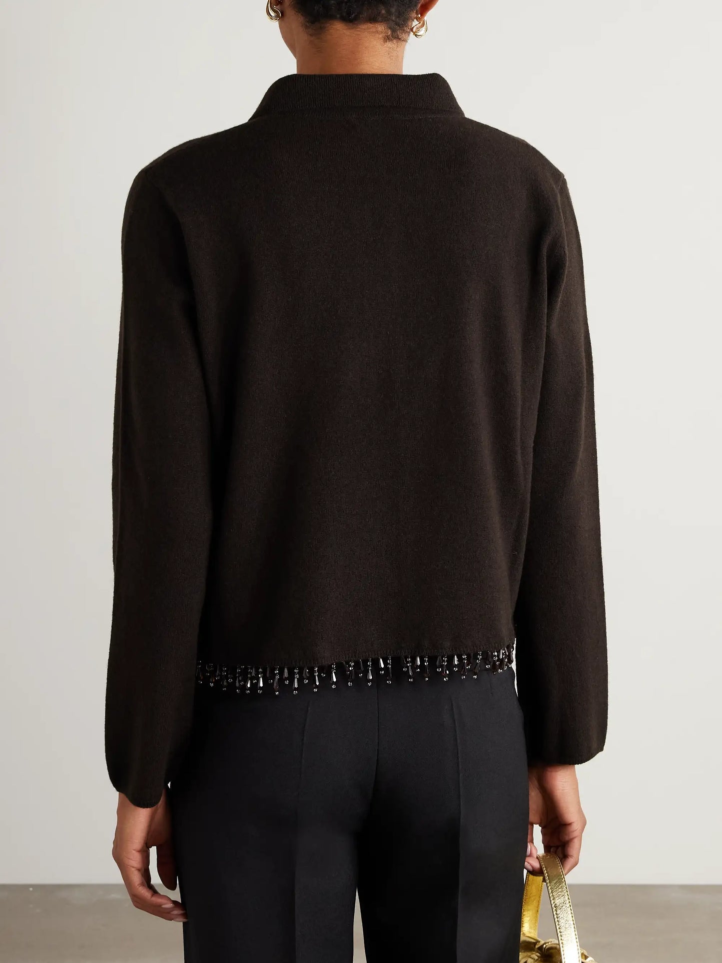 Embellished Wool And Cashmere-blend Cardigan