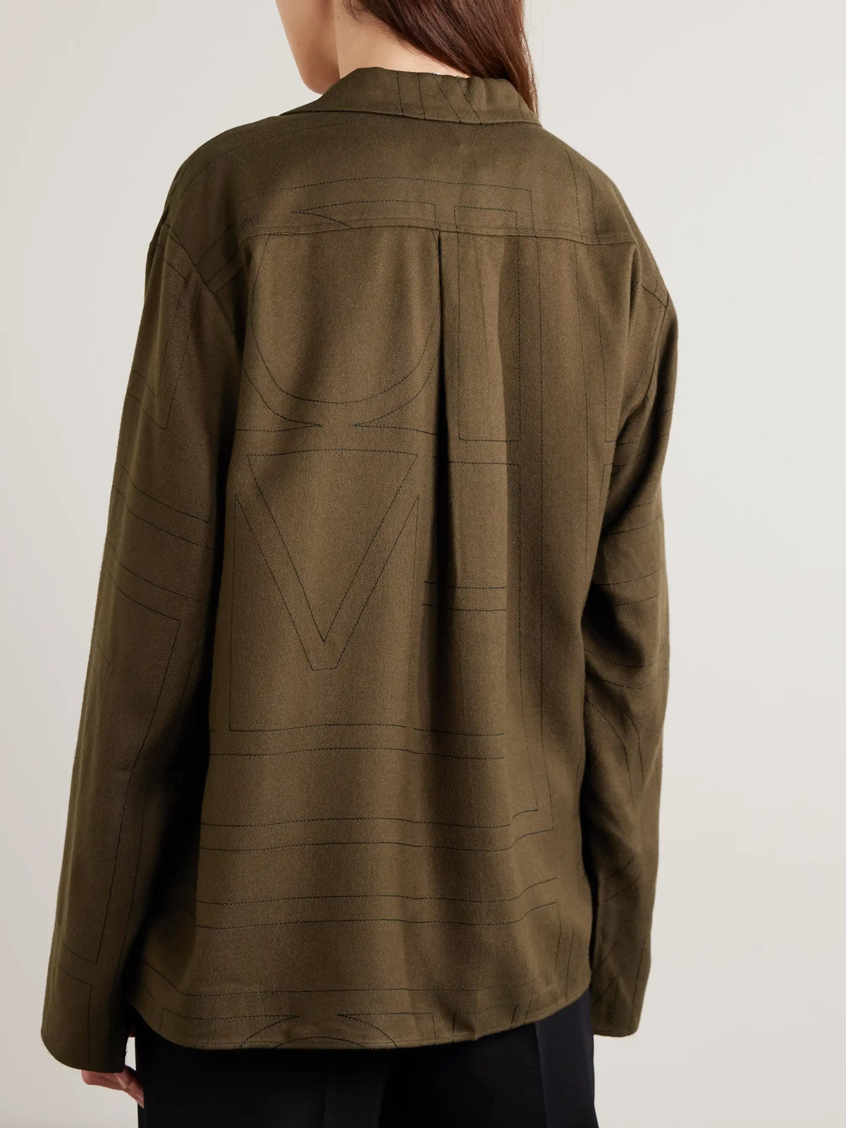 TOTEME Embroidered Modal-twill Shirt