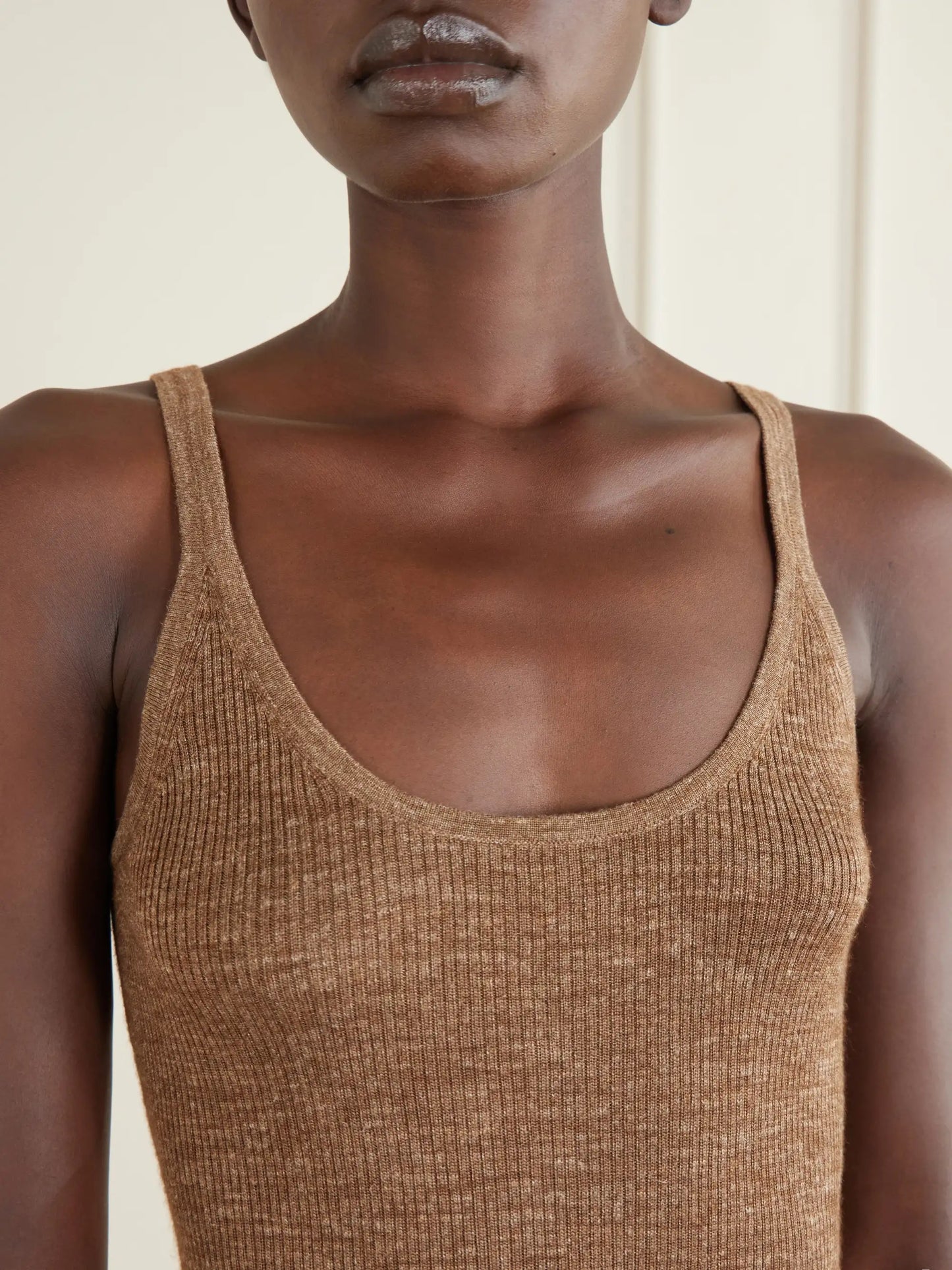 Cinxia Ribbed Cashmere, Silk And Hemp-blend Tank
