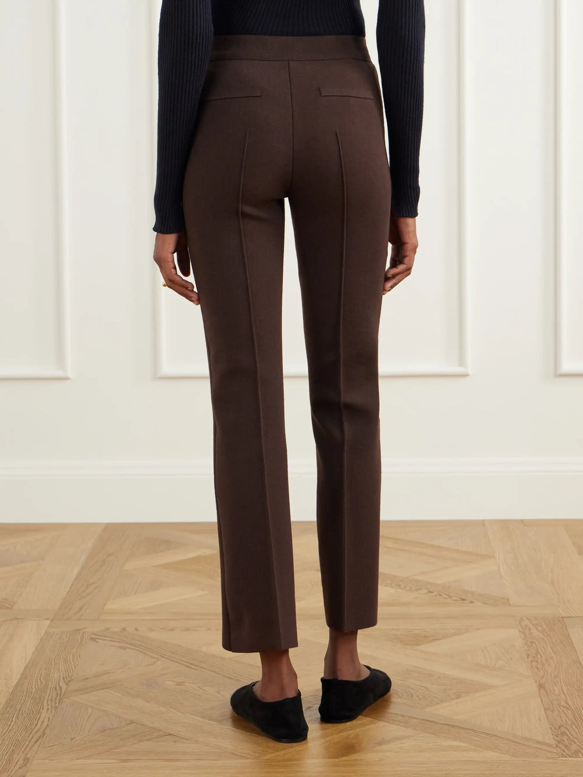 HIGH SPORT Geo Kick Cotton-blend Cropped Flared Pants