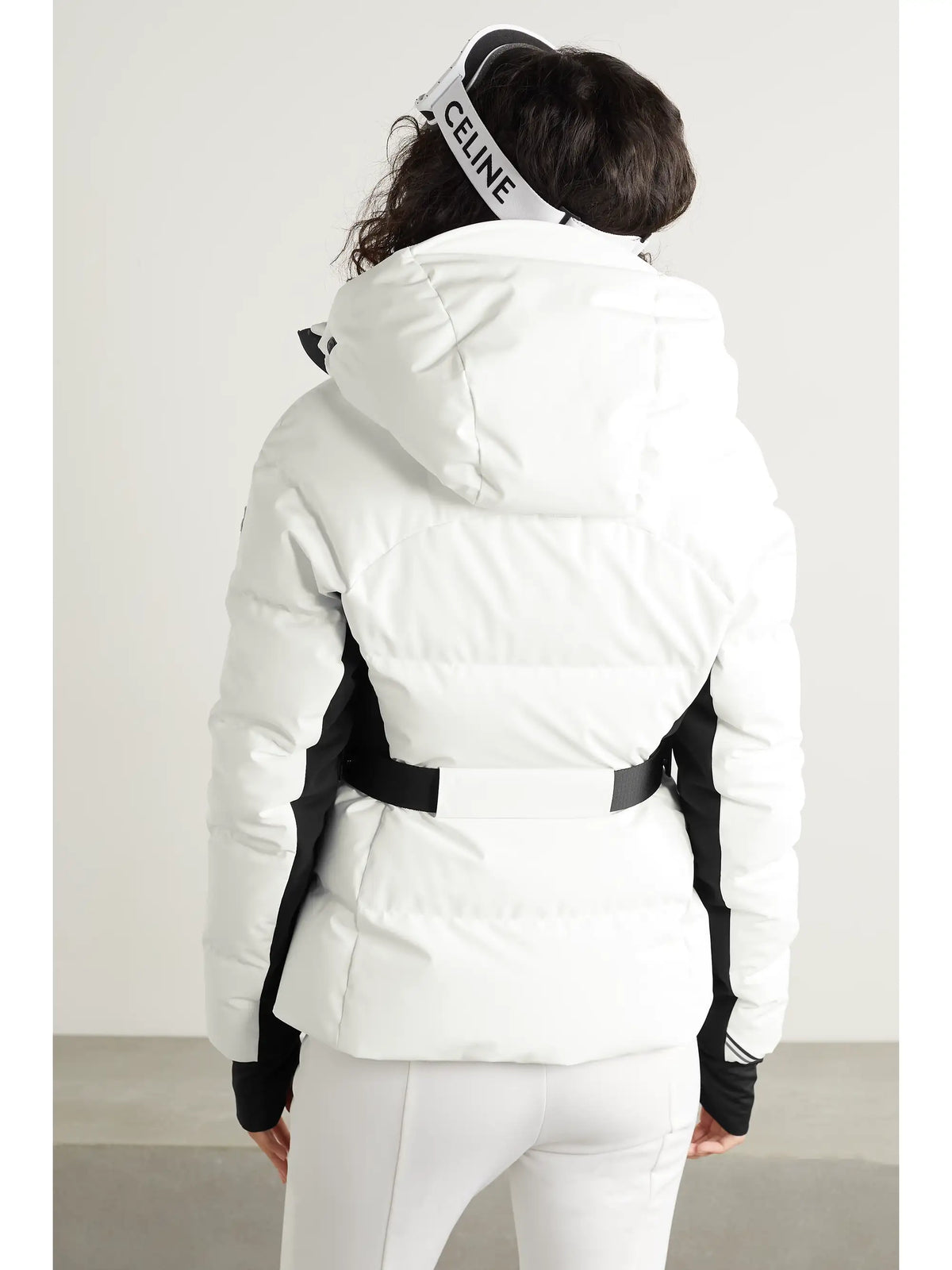 Guyane Hooded Jersey-trimmed Quilted Shell Down Jacket