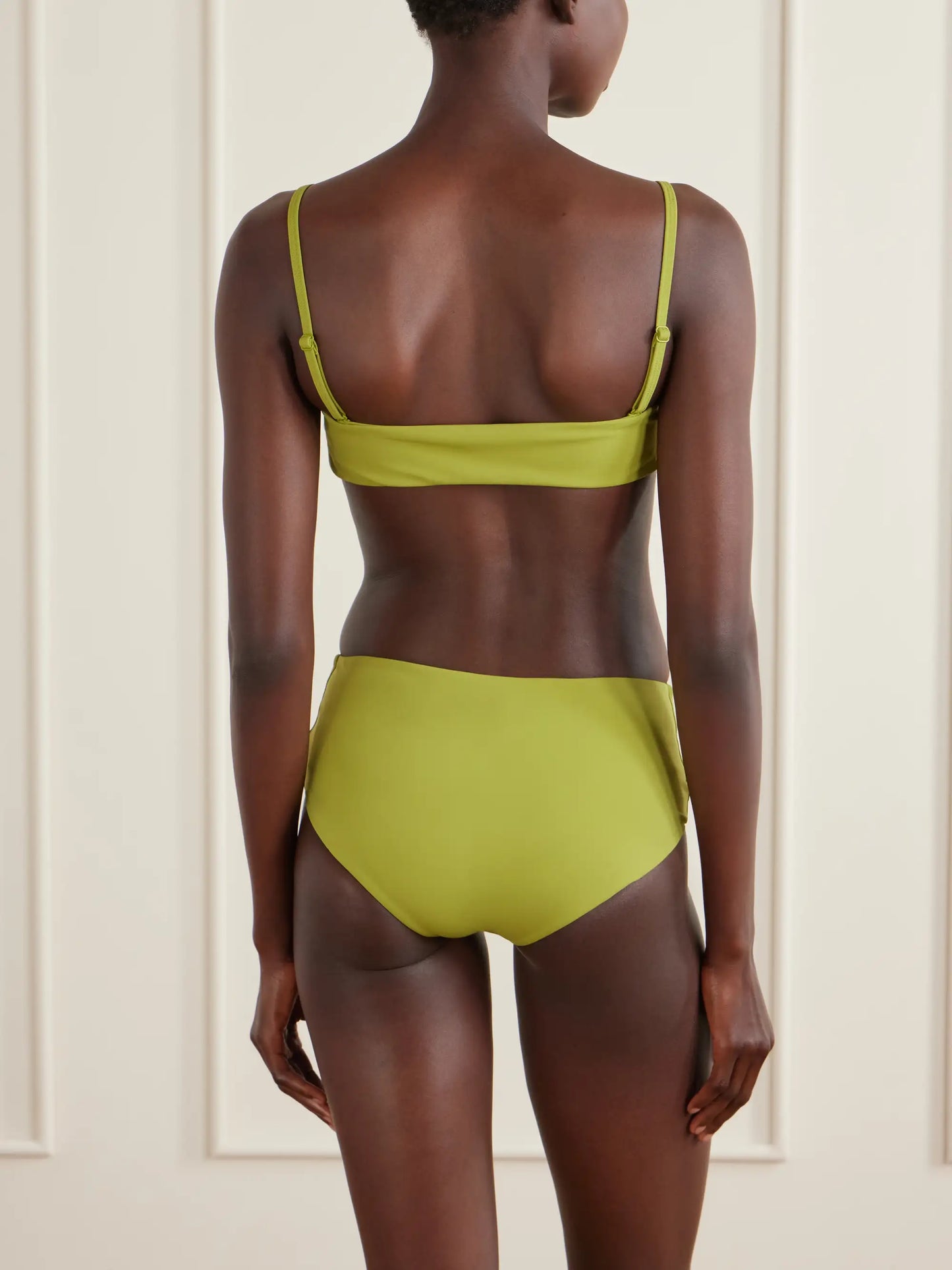Ruched Orbit Embellished Bikini Bottoms