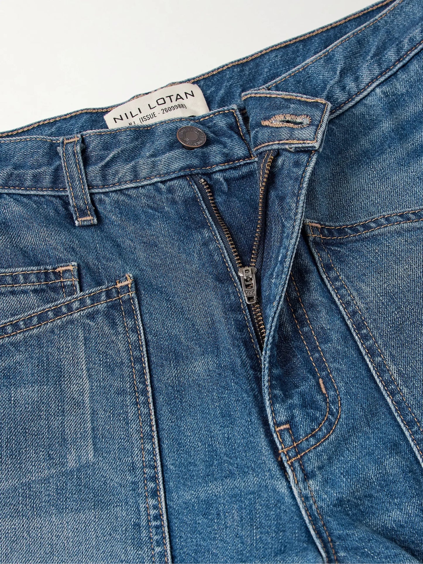 Shon High-rise Barrel-leg Jeans