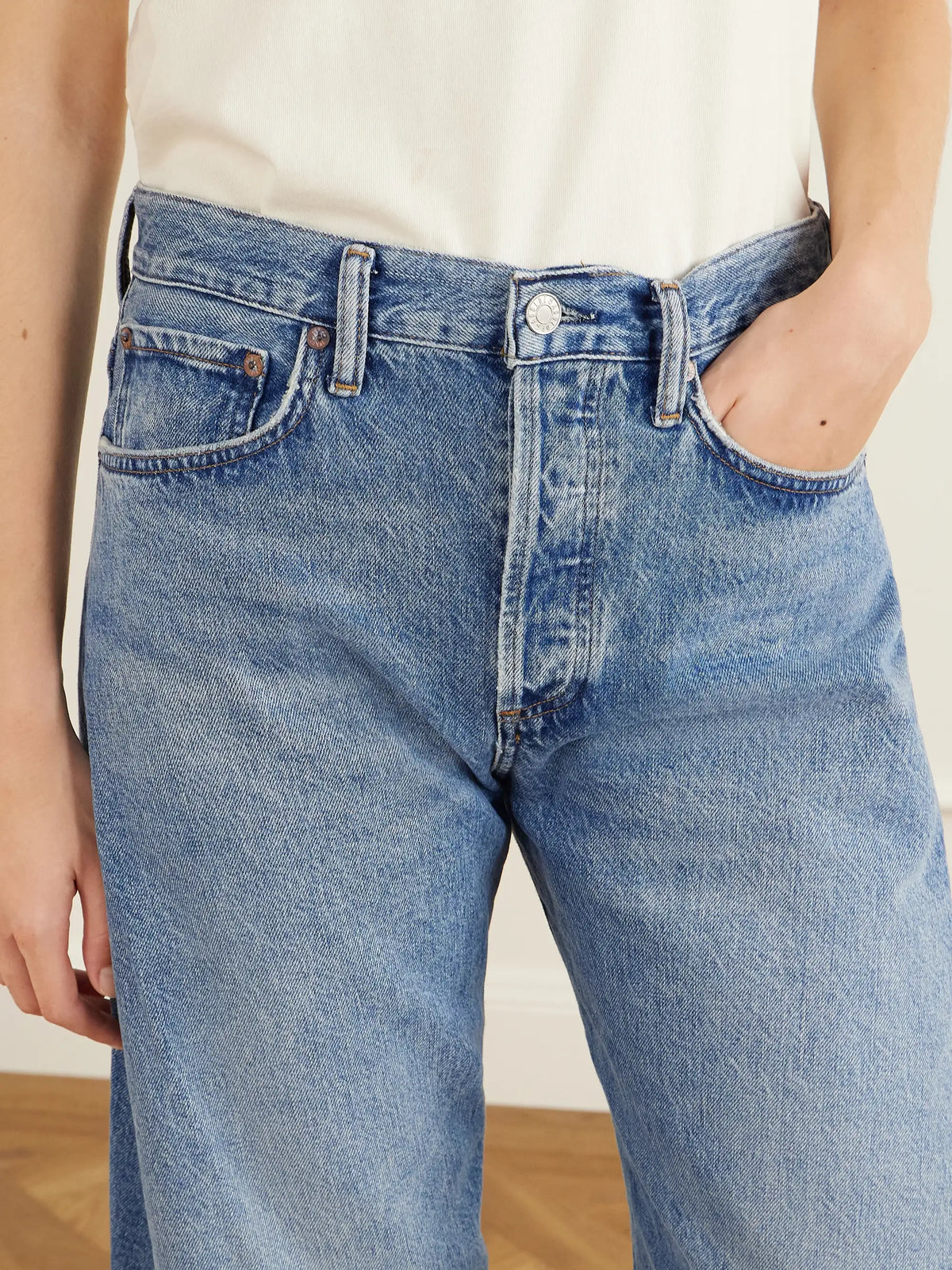 AGOLDE Spiral Mid-rise Barrel-leg Jeans
