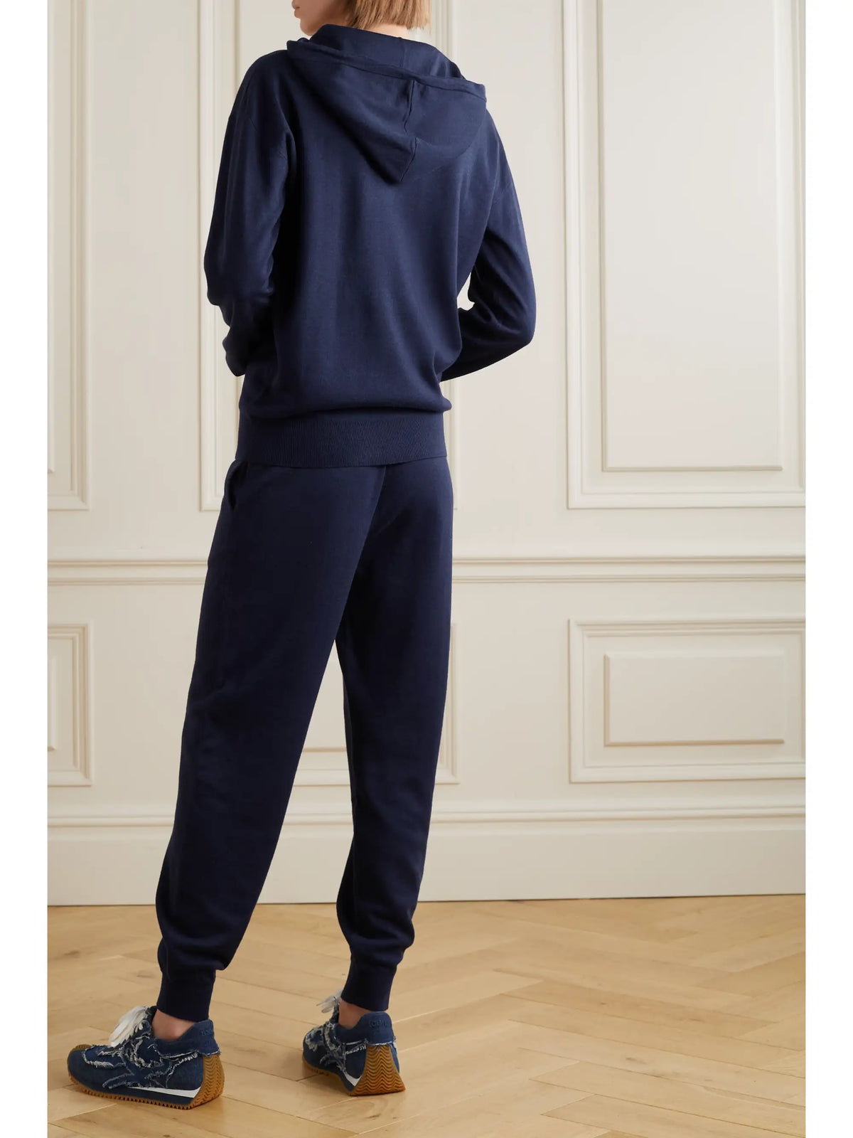 Gia Paris Silk And Cashmere-blend Hoodie And Track Pants Set