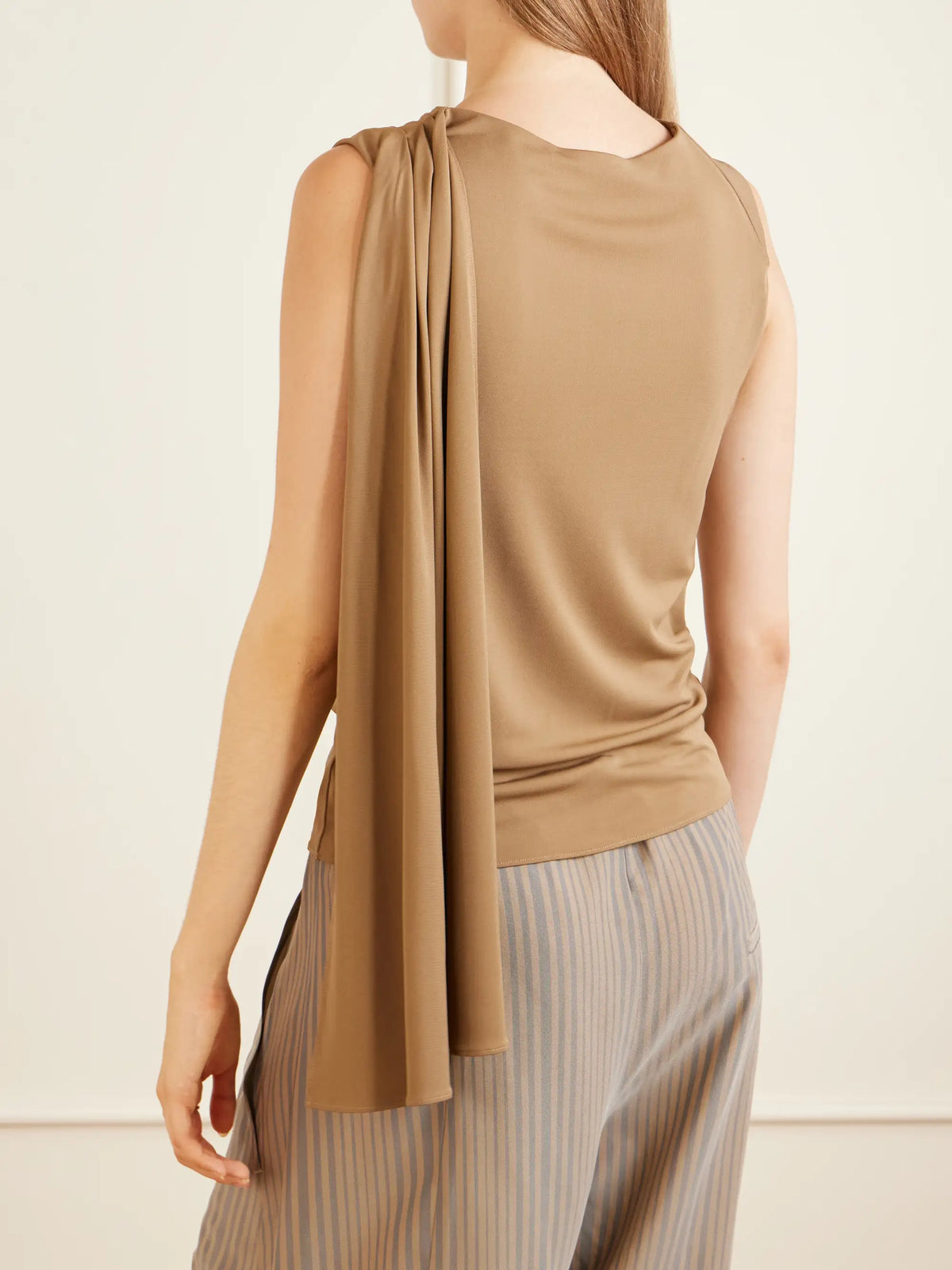 KALLMEYER Floriana Draped Jersey Blouse