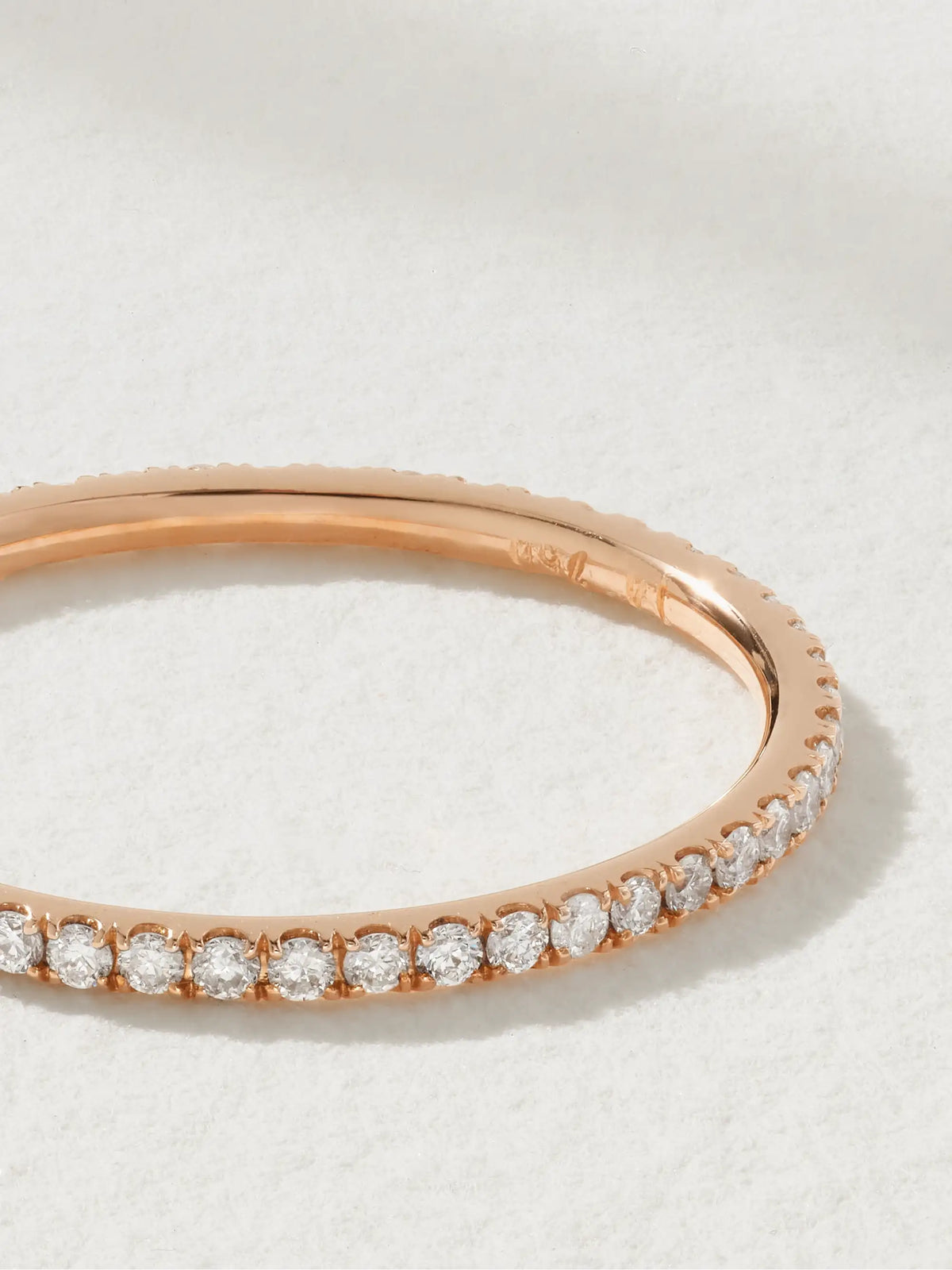 Thread 18-karat Rose Gold Diamond Eternity Ring