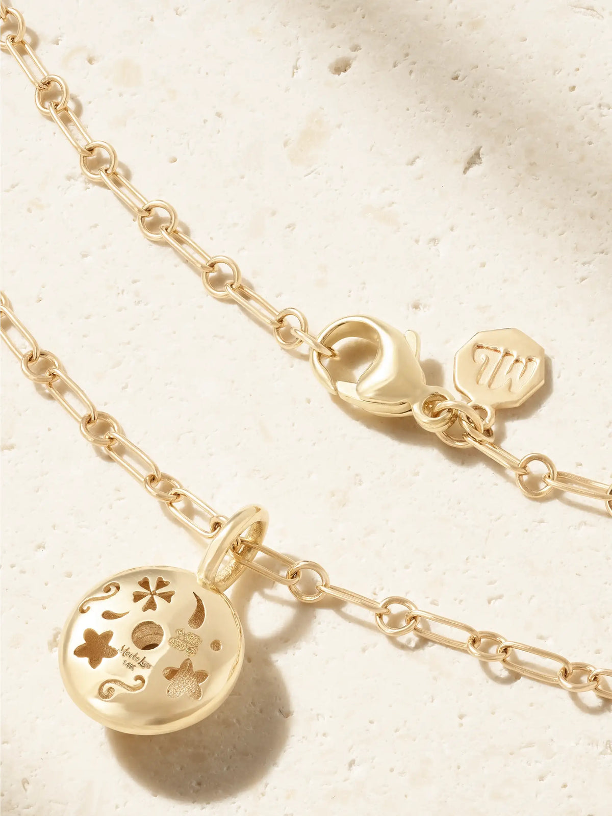 Lasso 14-karat Gold Diamond Necklace