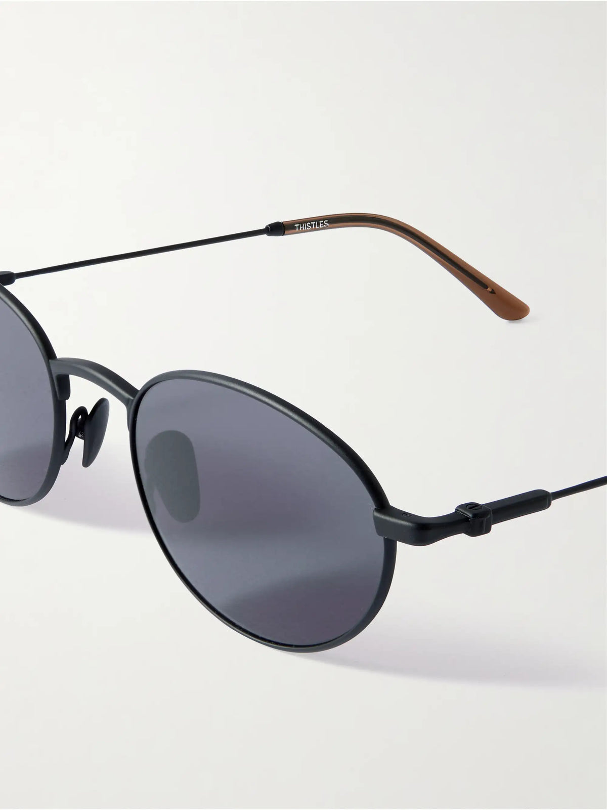 The Cruz Oval-frame Metal Sunglasses