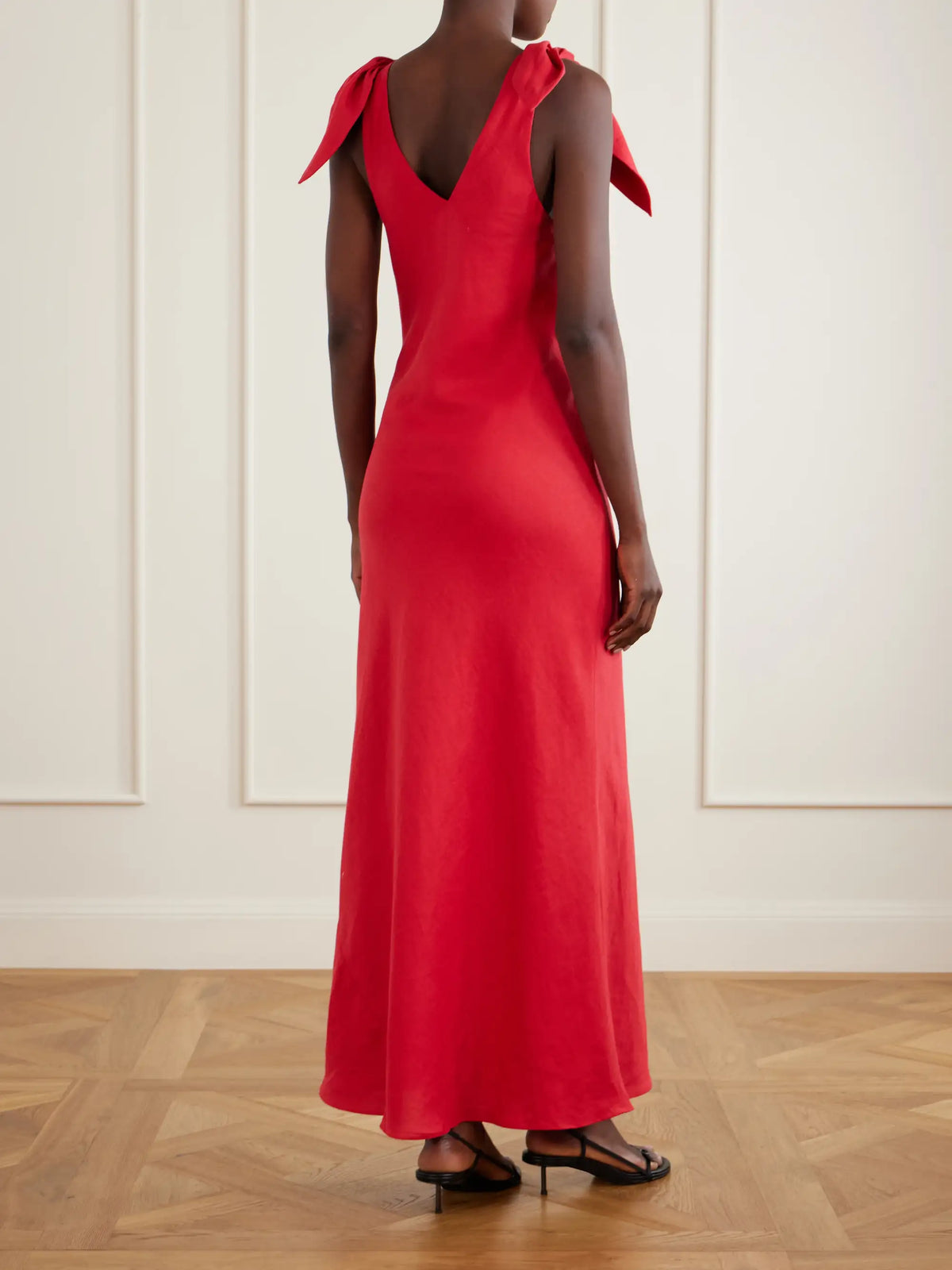 Faithfull Solana Knot-detailed Linen Maxi Dress