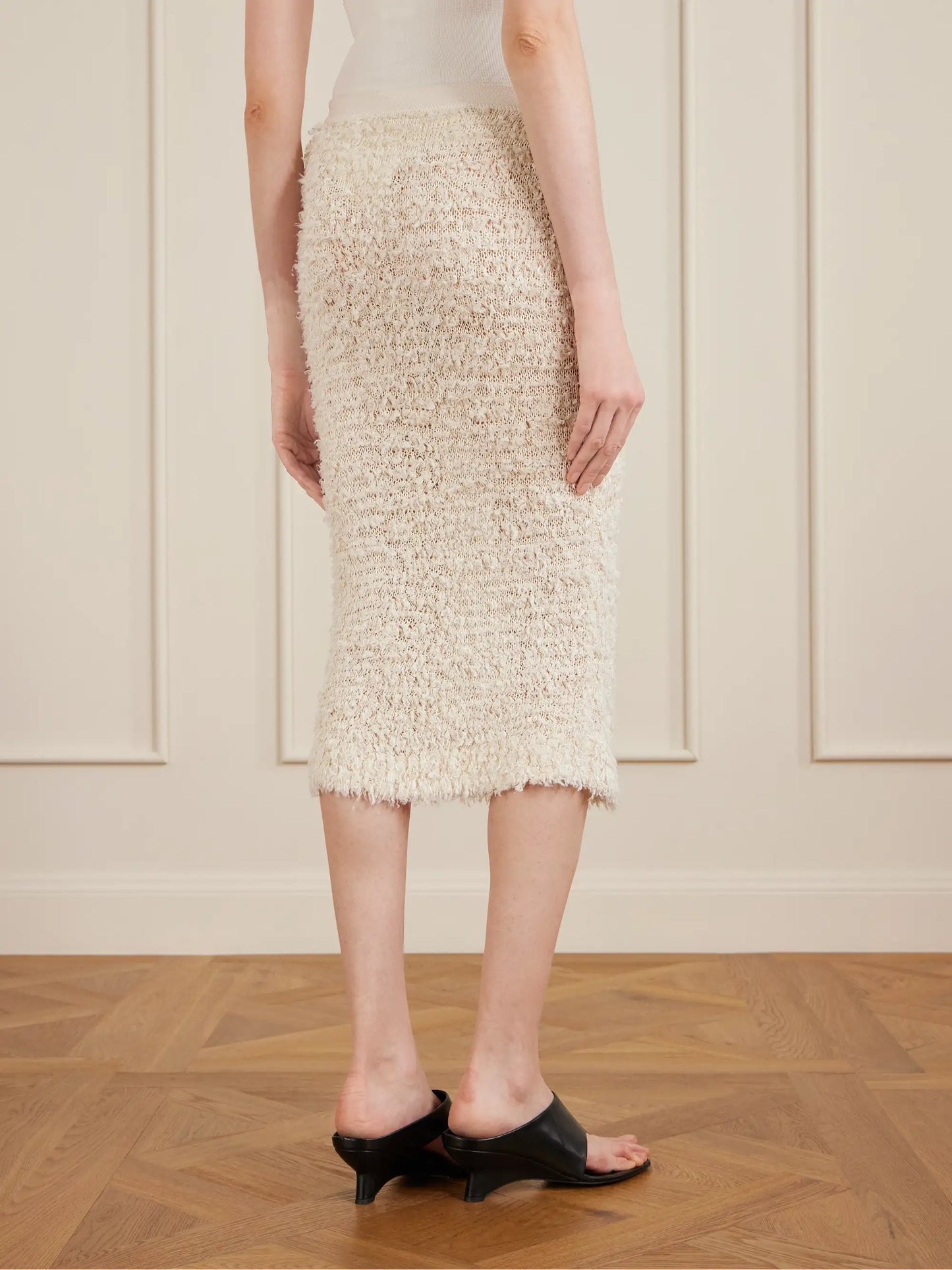 Adela Bouclé Midi Skirt