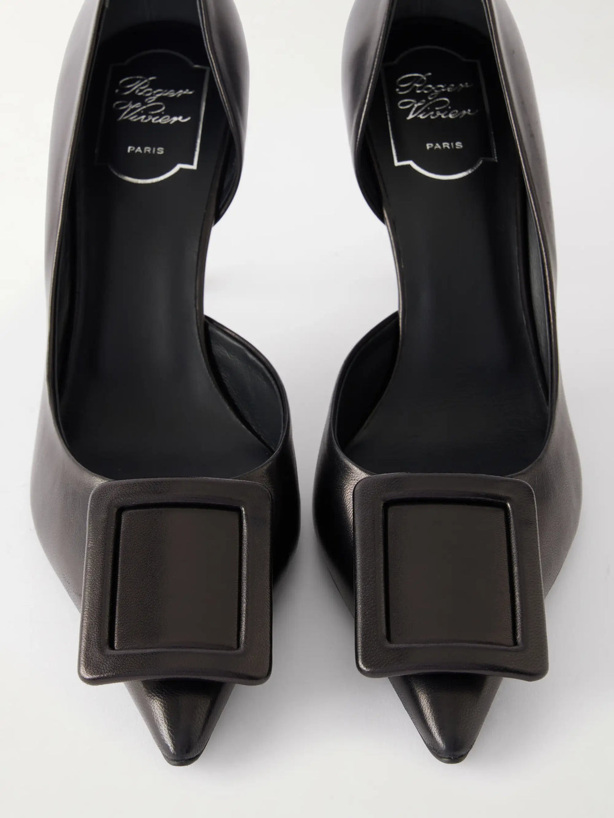 Viv Ville 85 Buckled Leather Pumps