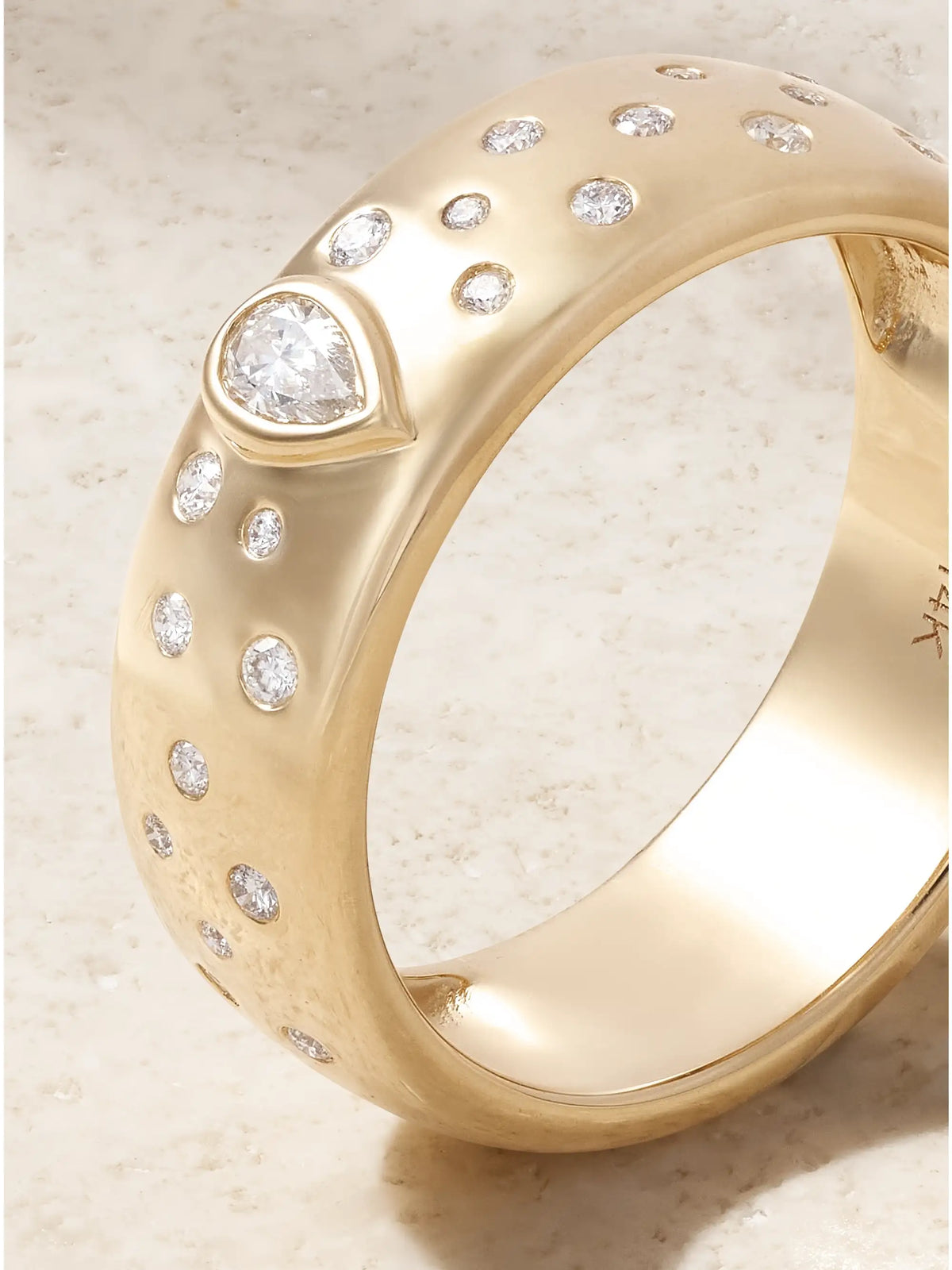 Cigar Constellation 14-karat Gold And Diamond Ring