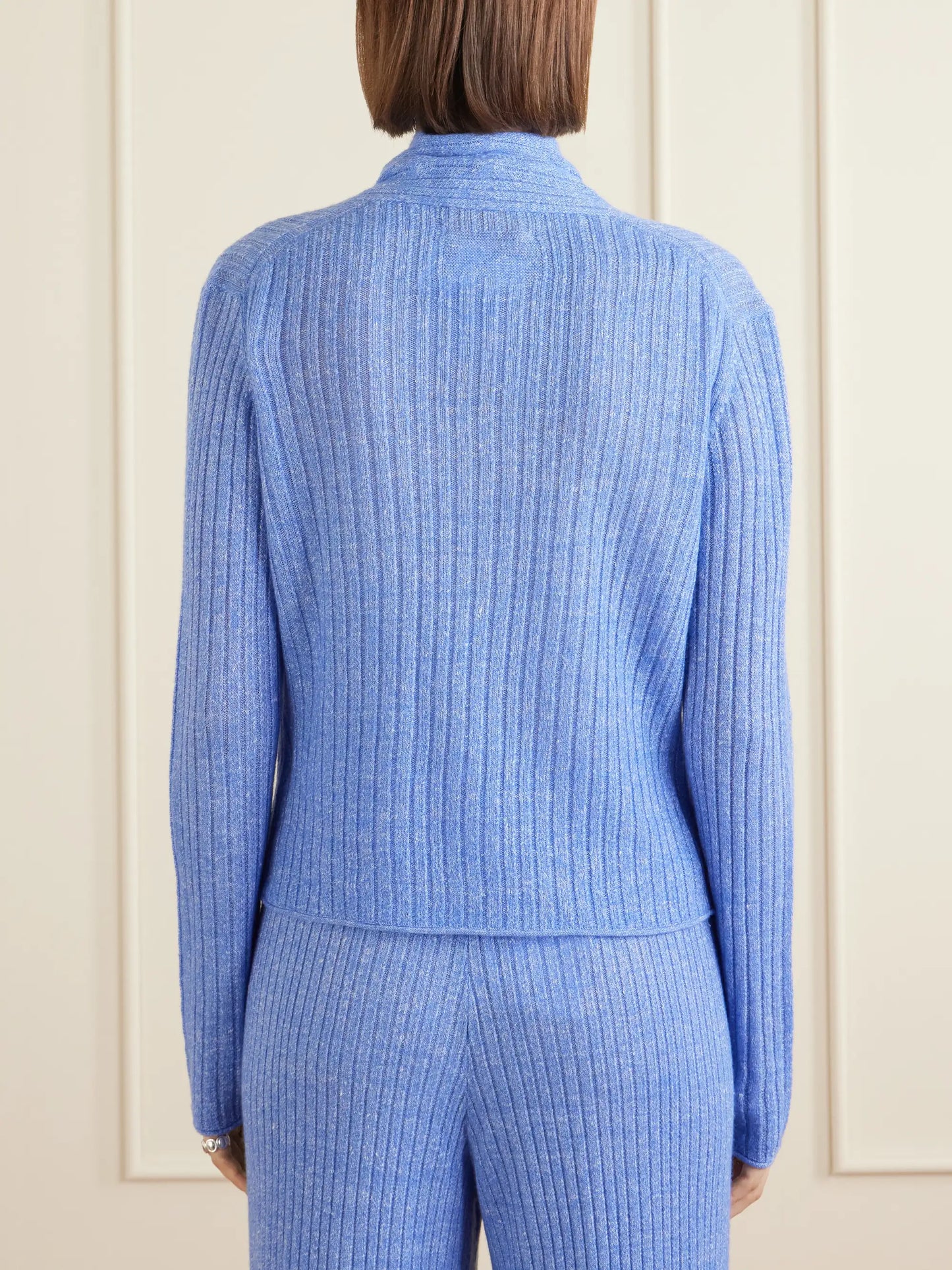 Stealth Ribbed Cashmere And Linen-blend Cardigan