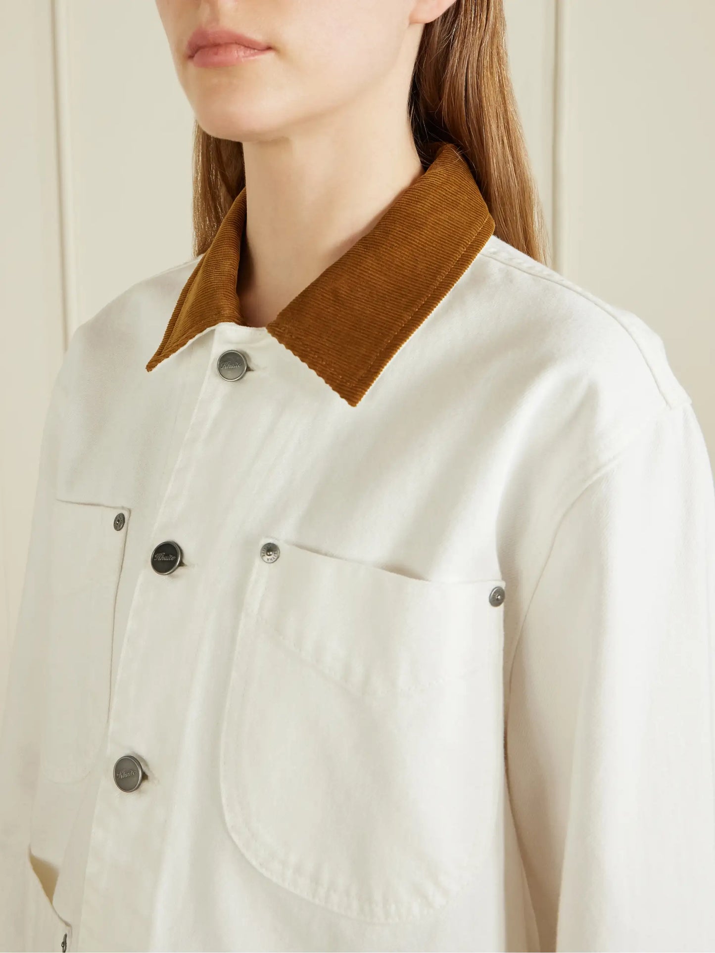 Wyatt Corduroy-trimmed Denim Jacket