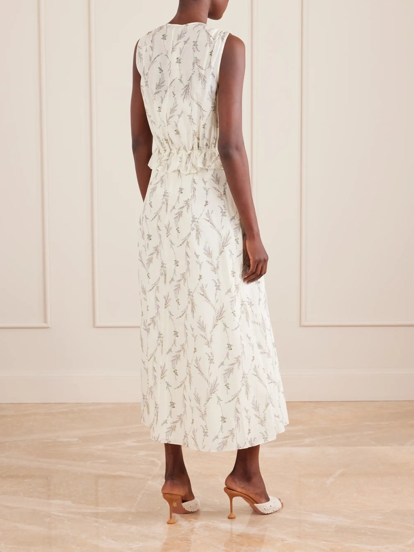 Dominik Floral-print Cotton And Silk-blend Maxi Dress