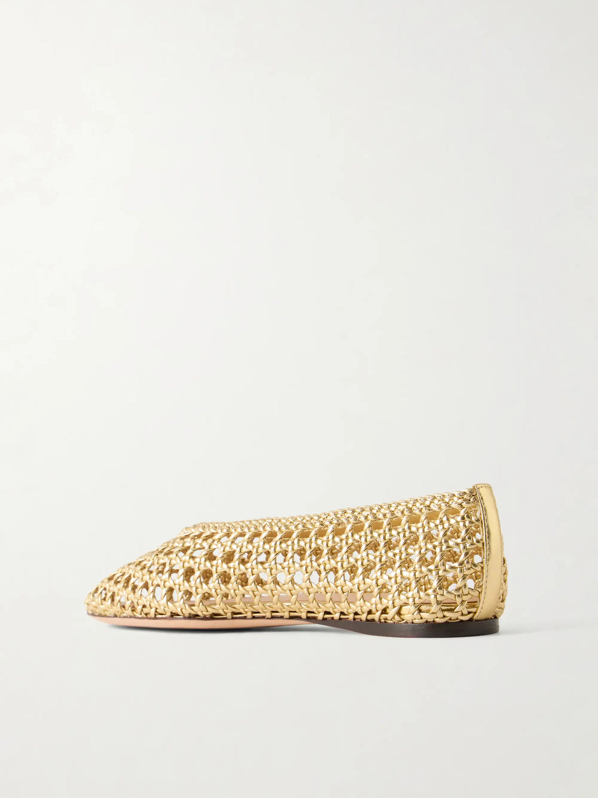 Emery Woven Metallic Leather Ballet Flats