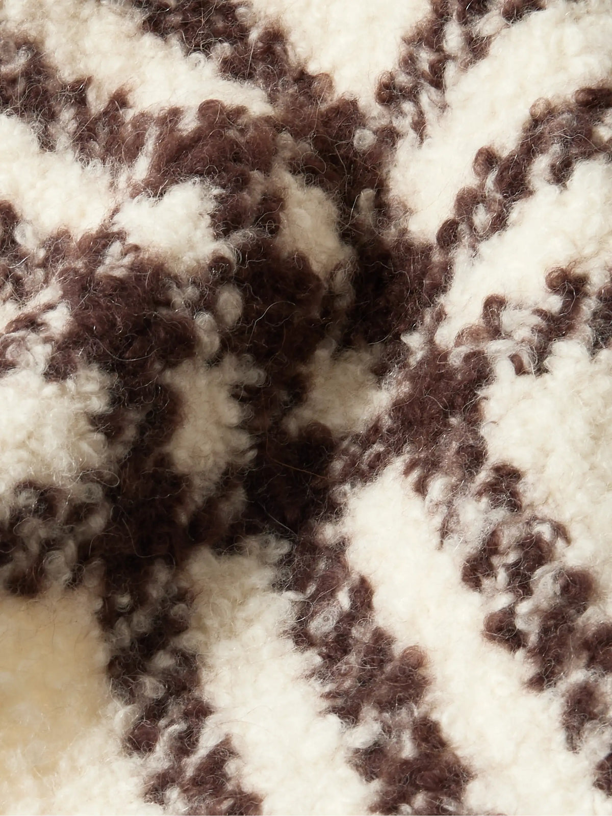 Fringed Checked Alpaca-blend Bouclé Scarf