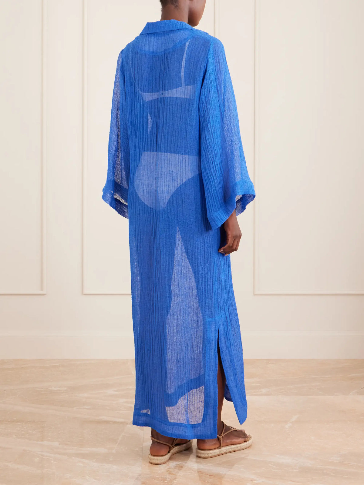 Linen-blend Coverup
