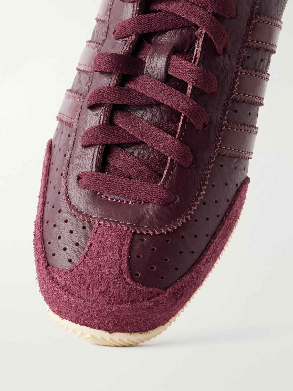 adidas Originals Japan W Suede-trimmed Textured-leather Sneakers
