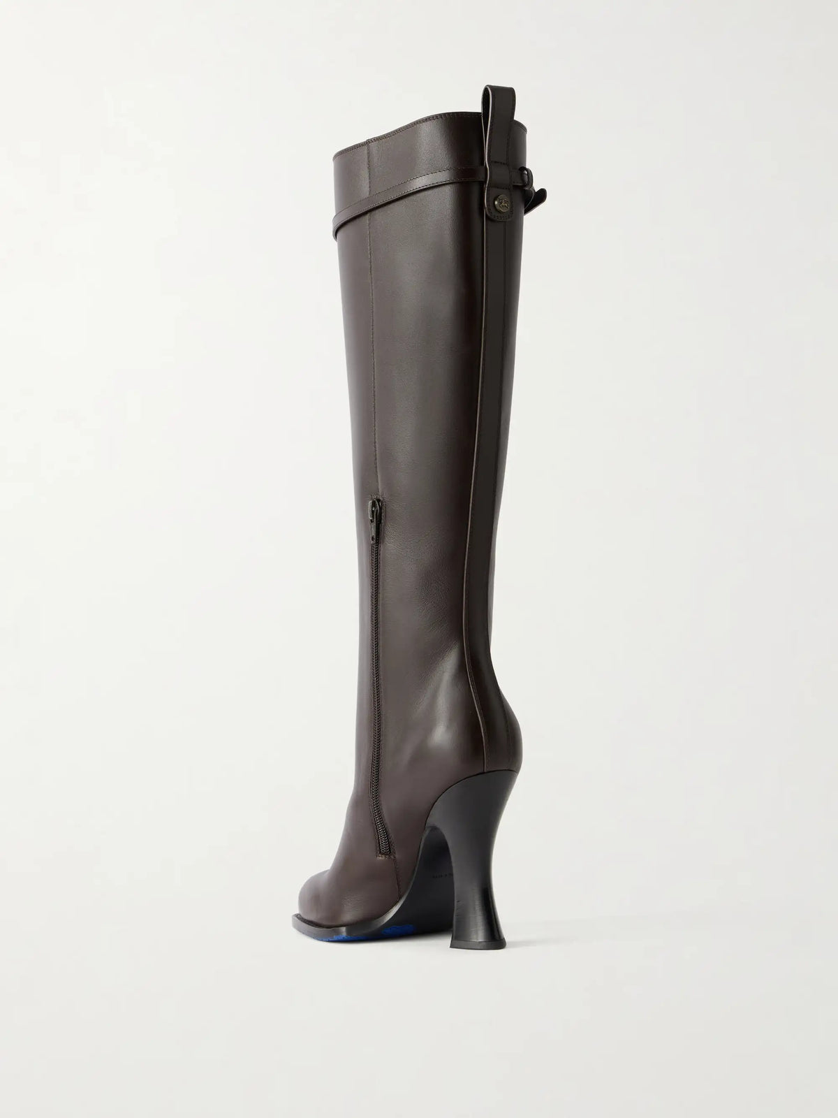 Burberry 100 Belted Leather Knee-high Boots