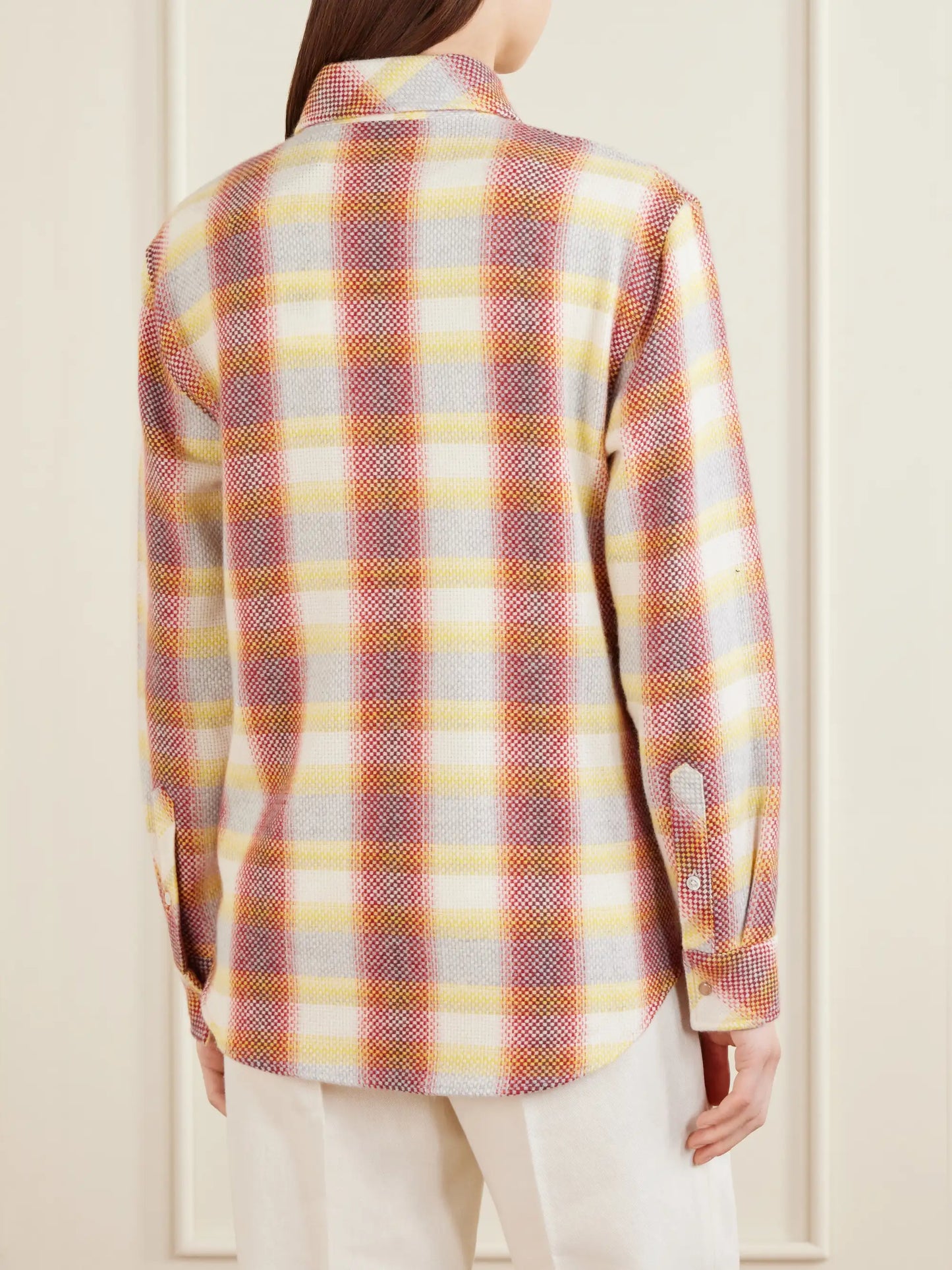 Rose Blume Checked Cashmere Shirt
