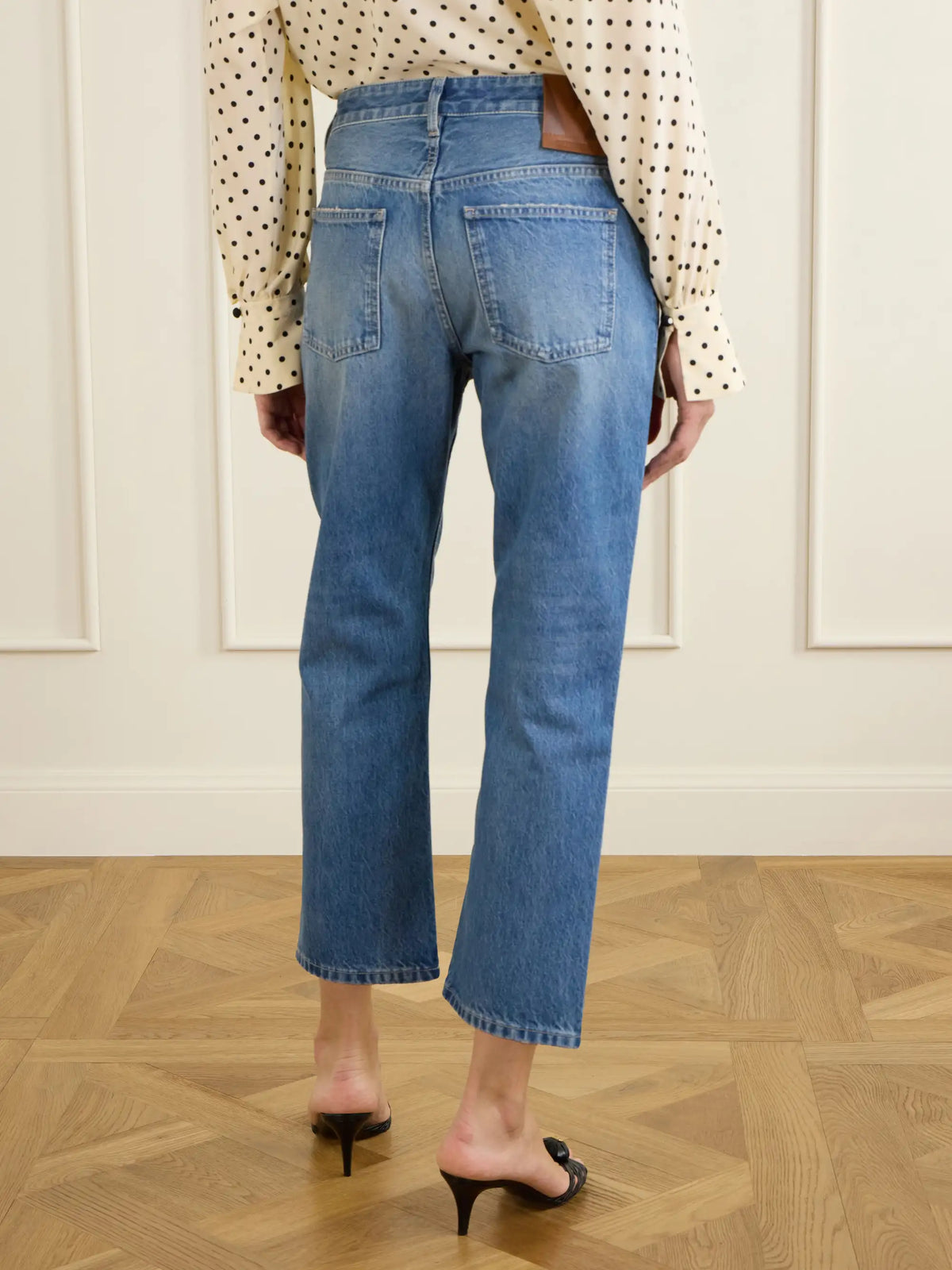 Valentino Garavani Mid-rise Straight-leg Jeans