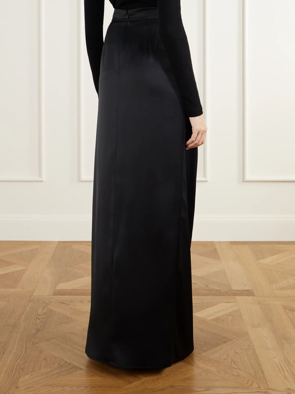 Max Mara Camera Draped Silk-satin Maxi Skirt