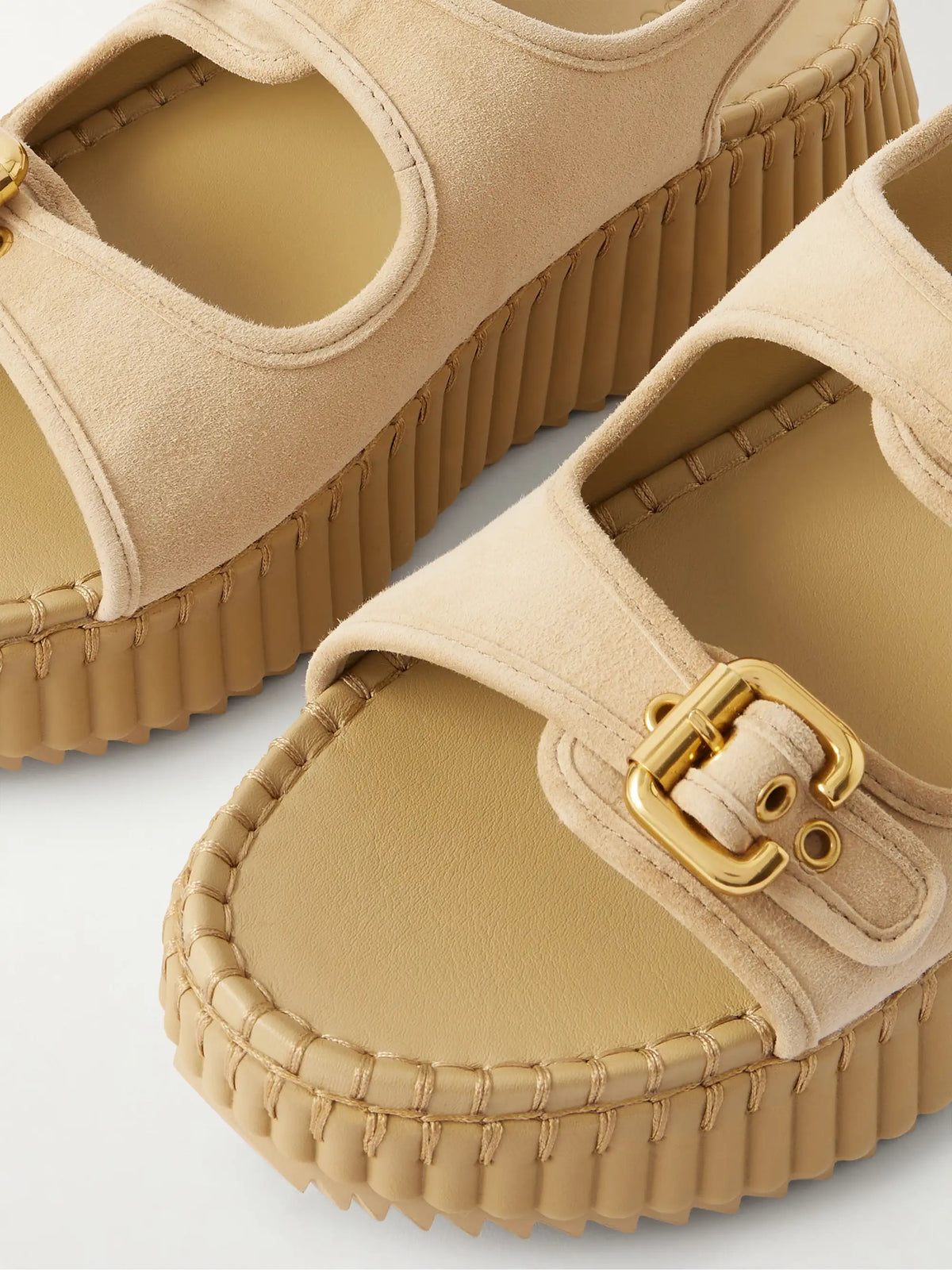 Nama Suede Platform Sandals