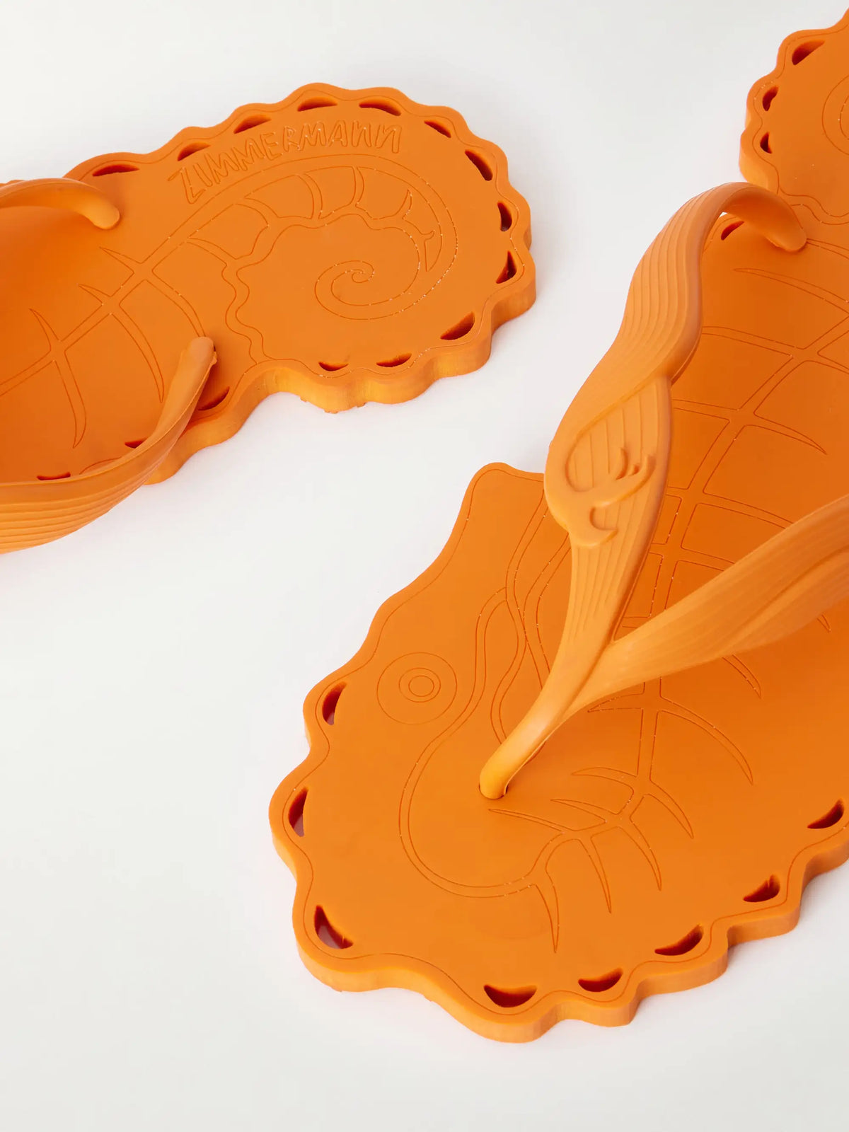 Seafoam Rubber Thong Sandals