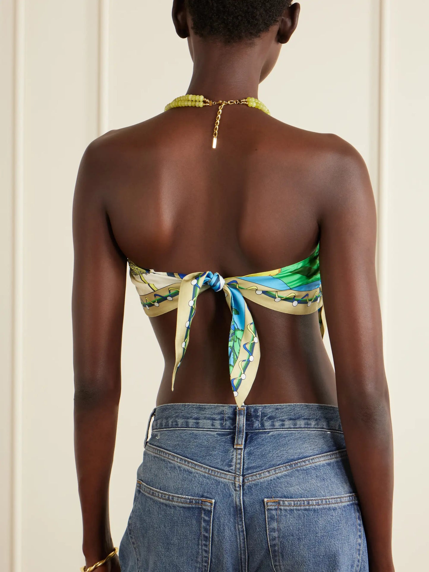 Printed Silk Top