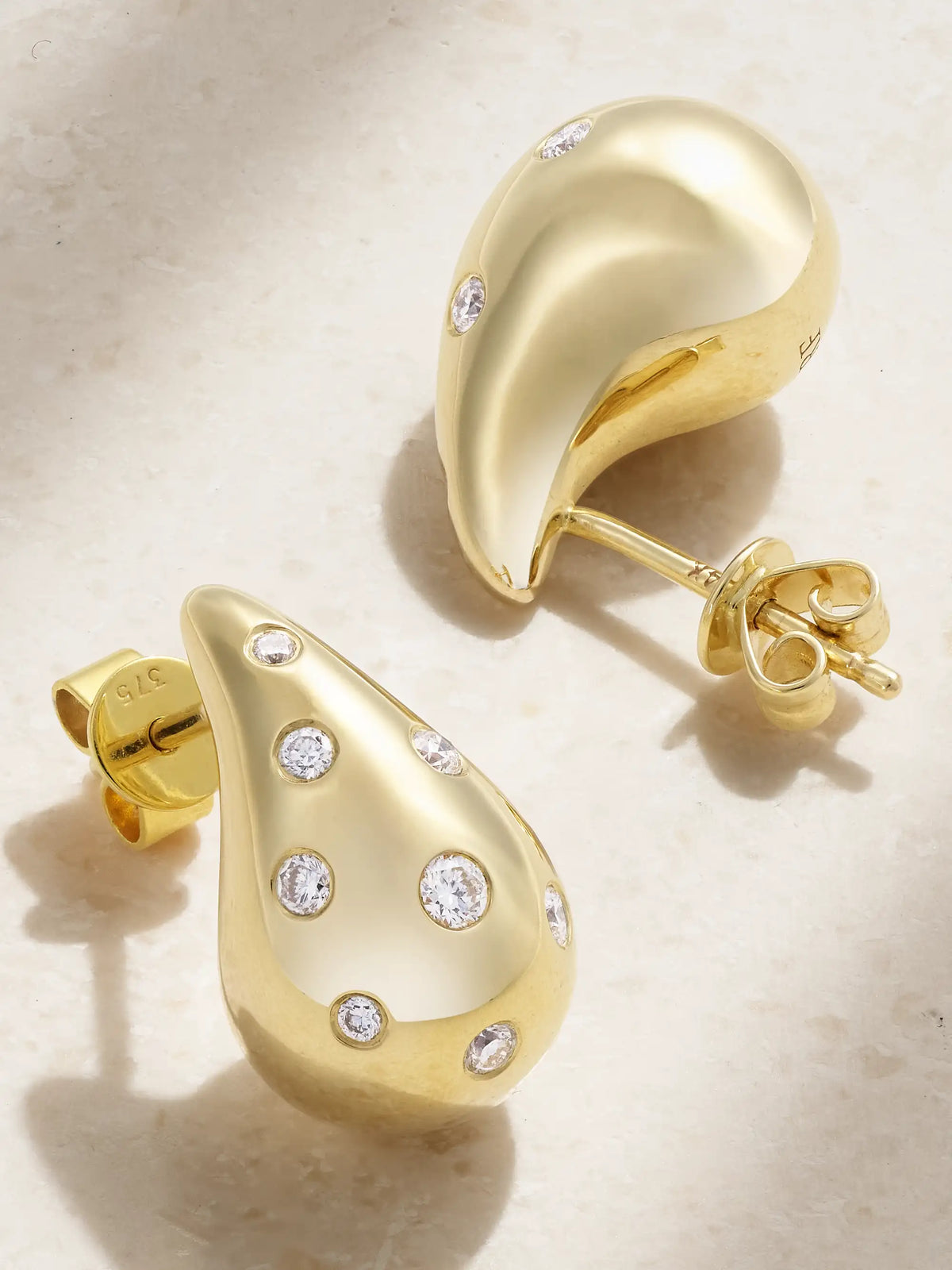 Happy Tears 14-karat Gold Diamond Earrings