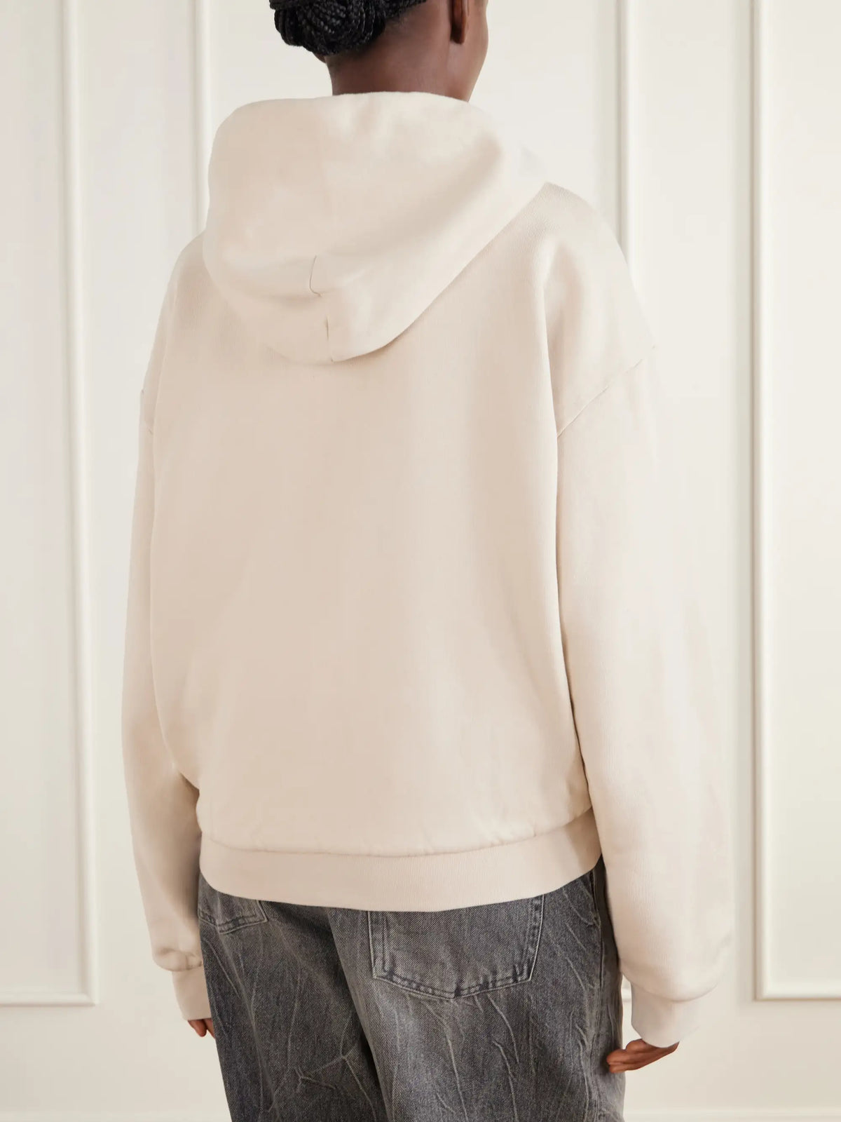 Acne Studios Embroidered Cotton Zip-up Hoodie