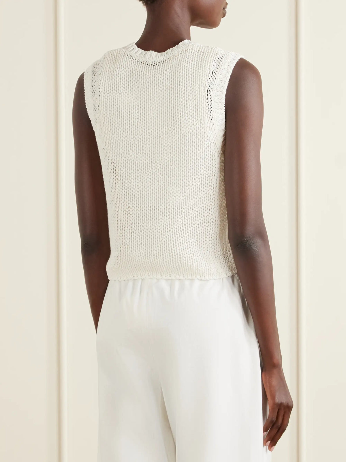 James Perse Knitted Linen And Cotton Tank