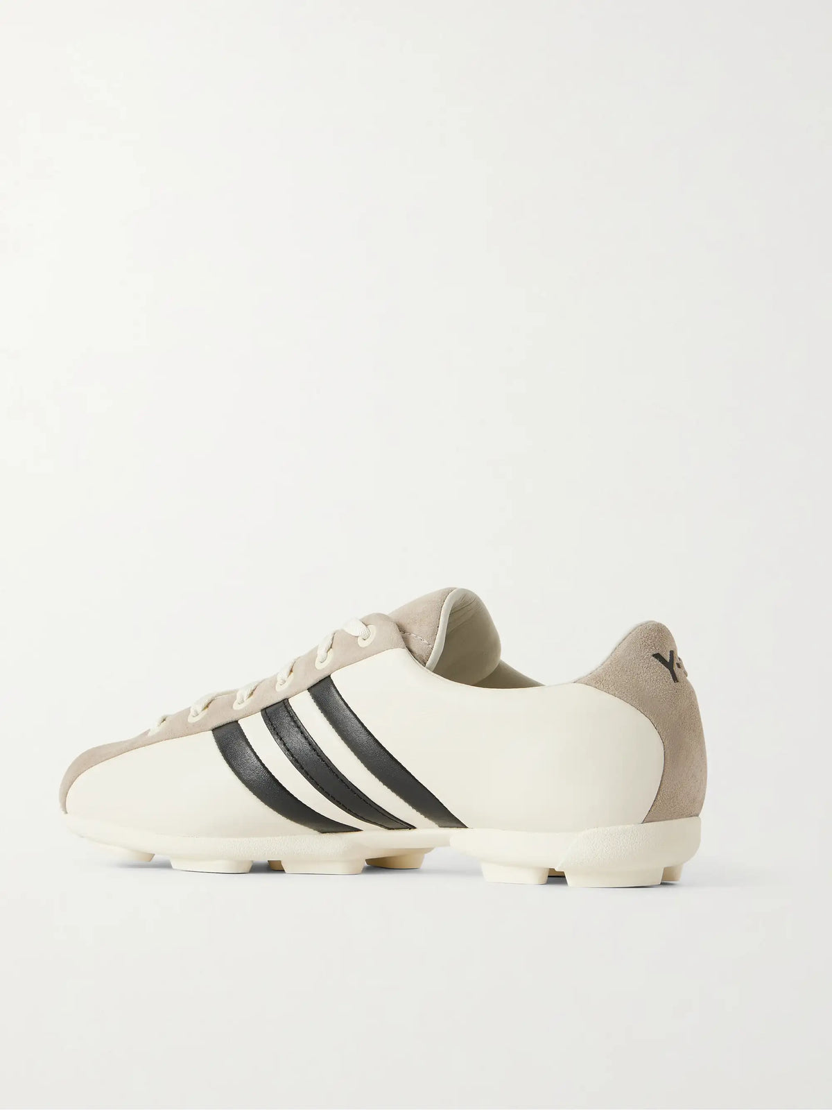 + Y-3 Field Suede-trimmed Leather Sneakers