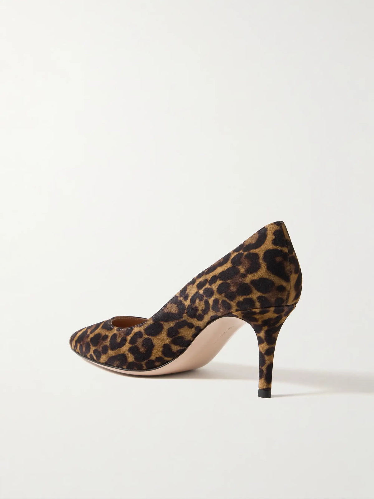 Gianvito 70 Leopard-print Suede Pumps