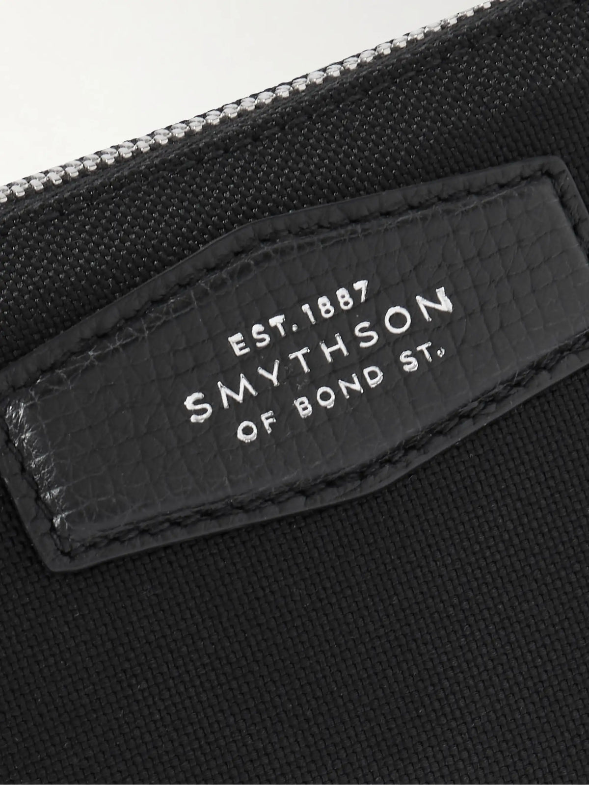 Norton Leather-trimmed Canvas Pouch