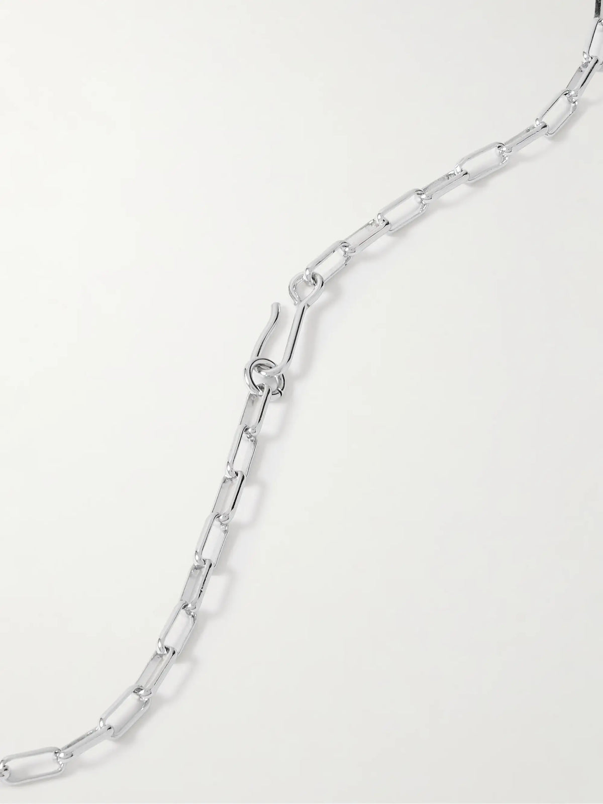 Moneta Rhodium- And Gold-plated Recycled Necklace