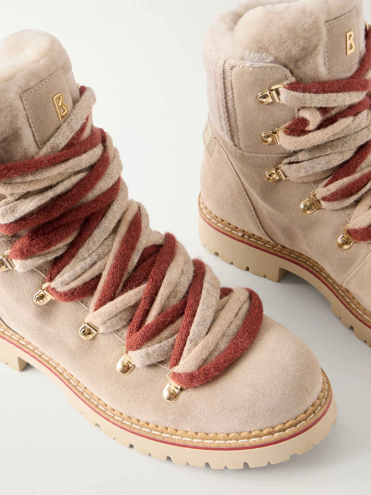 BOGNER Andermatt Shearling-trimmed Suede Ankle Boots
