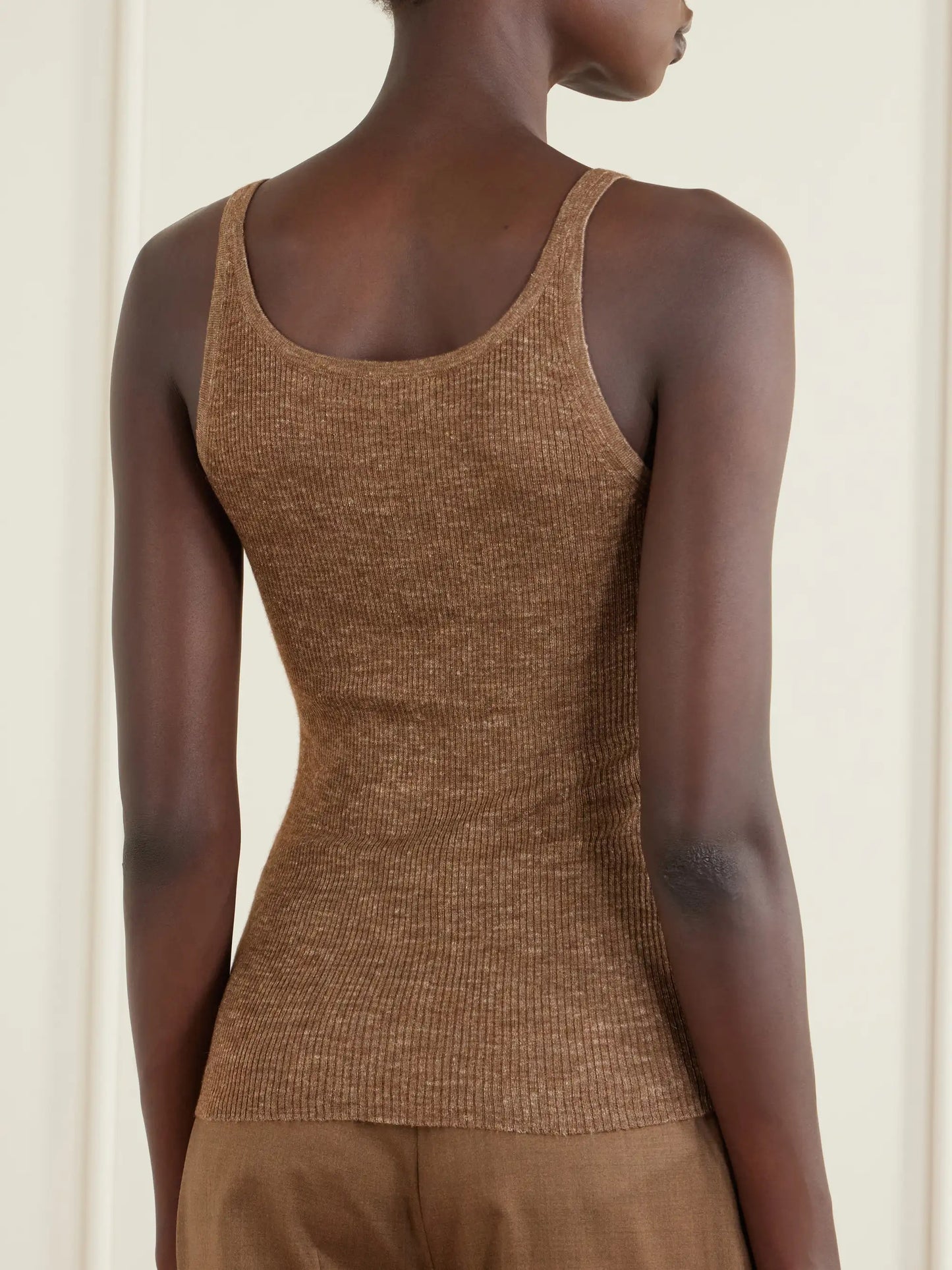 Cinxia Ribbed Cashmere, Silk And Hemp-blend Tank