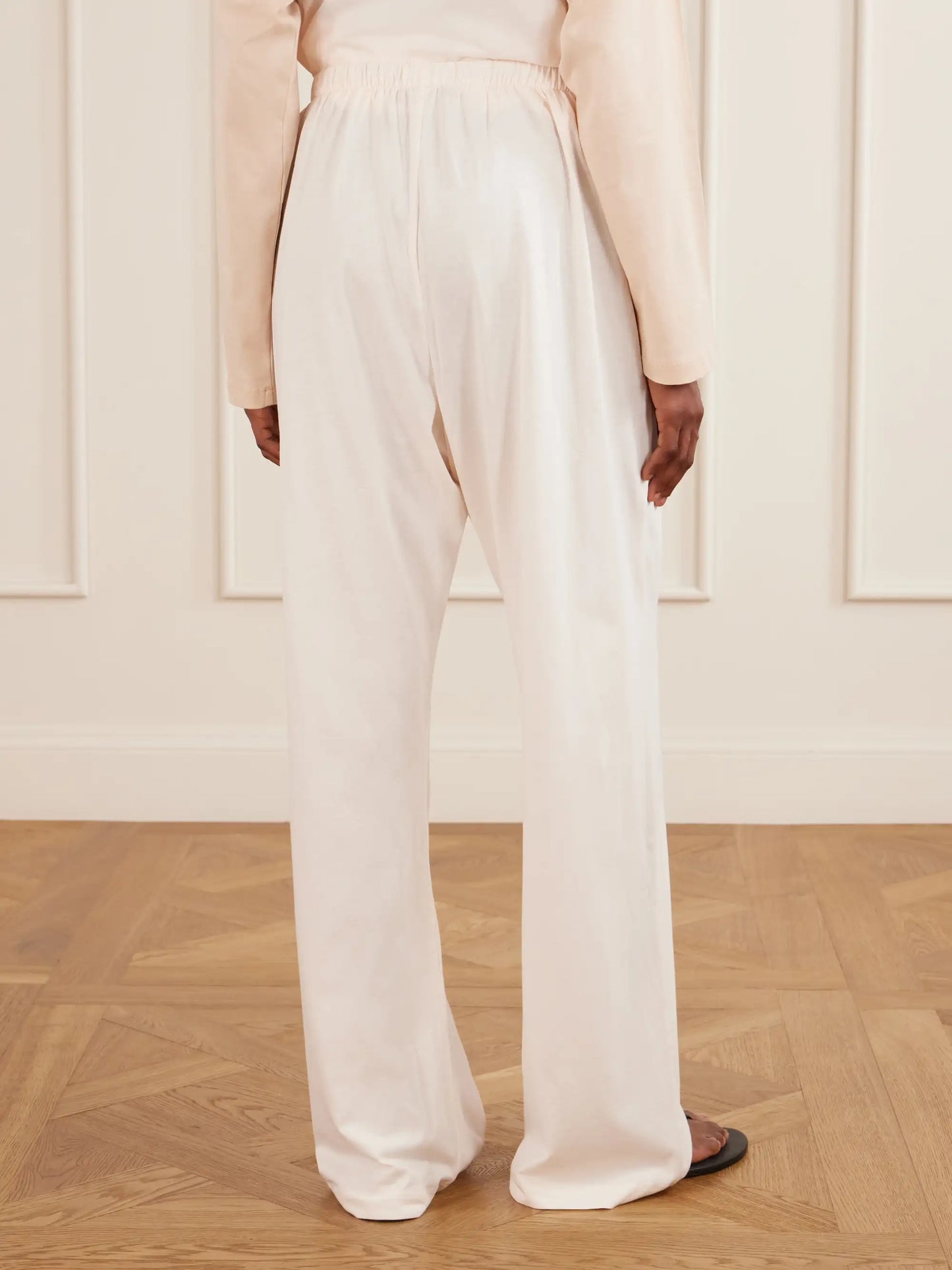 Cotton Pajama Wide-leg Pants