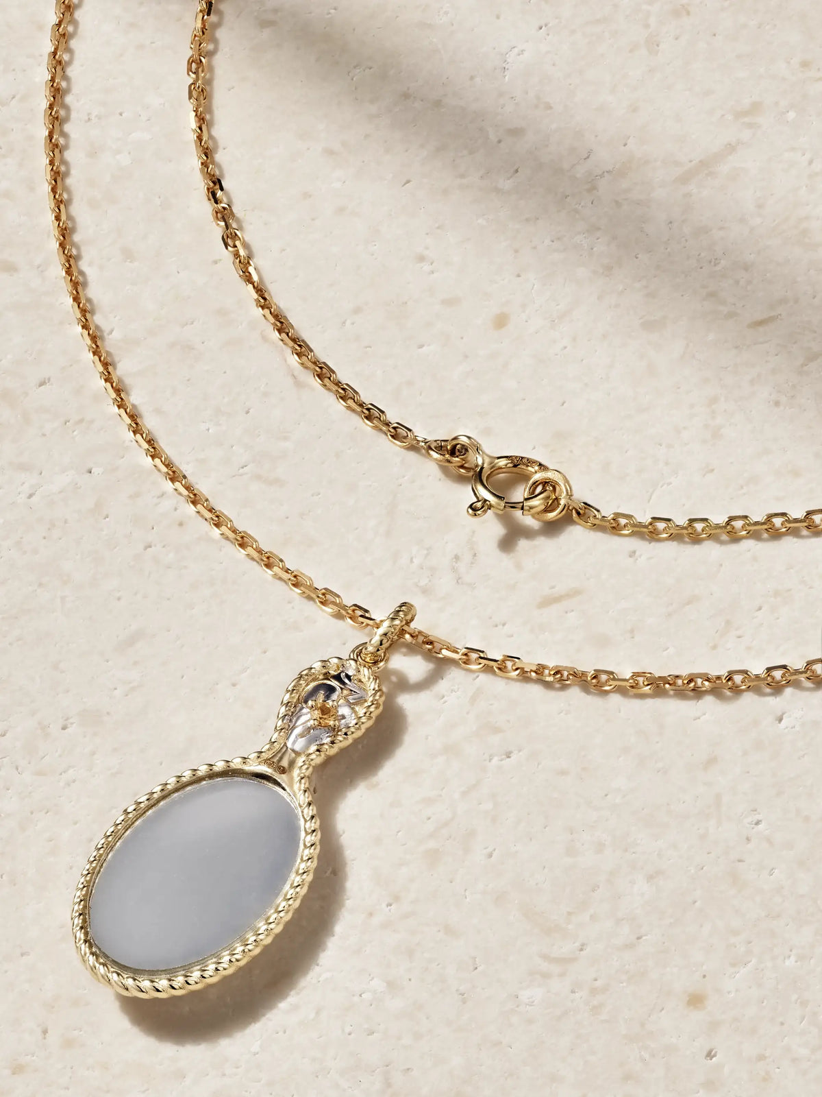 Joli Miroir 18-karat Yellow And White Gold Citrine Necklace