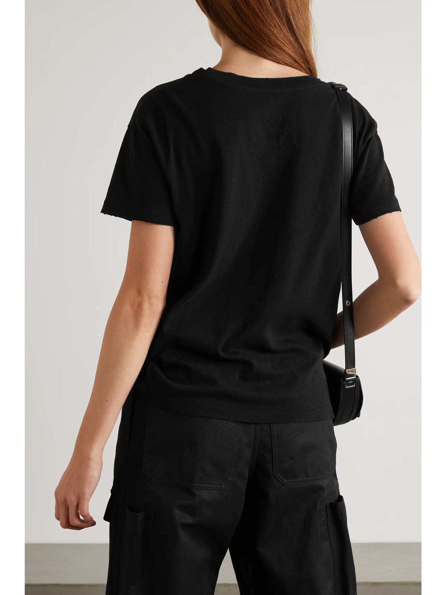 Brady Distressed Cotton-jersey T-shirt