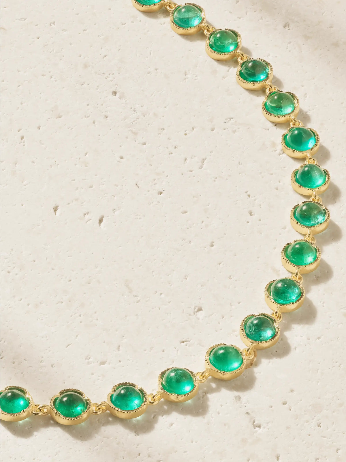 18-karat Gold Emerald Necklace
