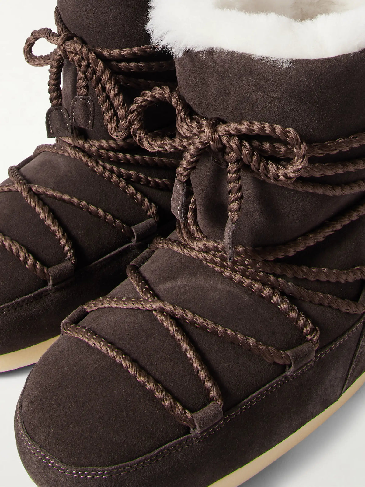Evx Shearling-lined Suede Snow Boots
