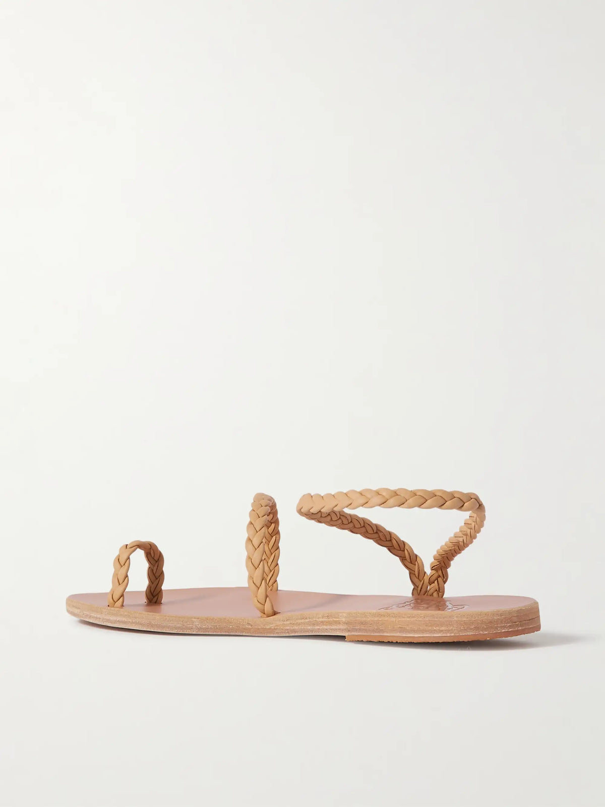 Ancient Greek Eleftheria Braided Leather Sandals