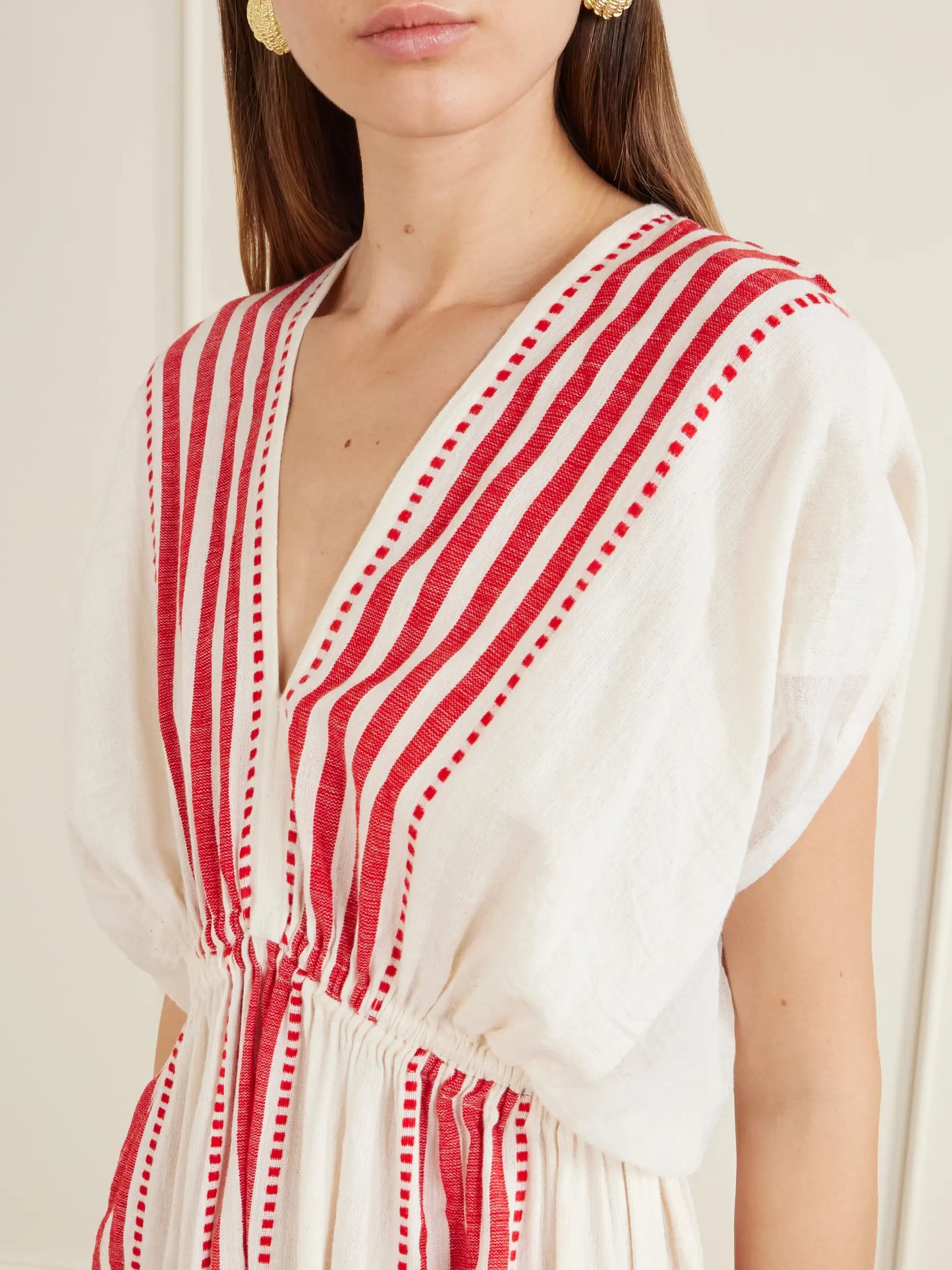 Leila Cotton-gauze Midi Dress