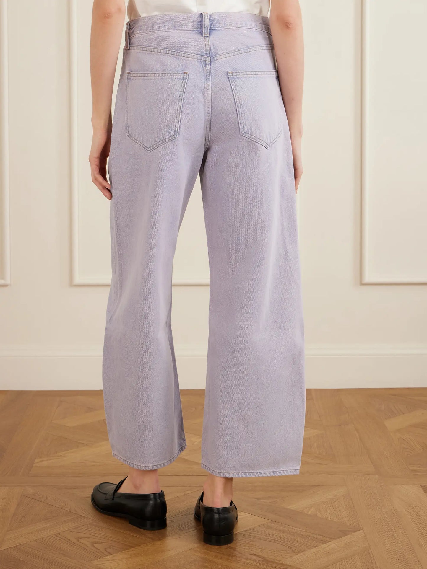 Low Curve Crop High-rise Wide-leg Jeans